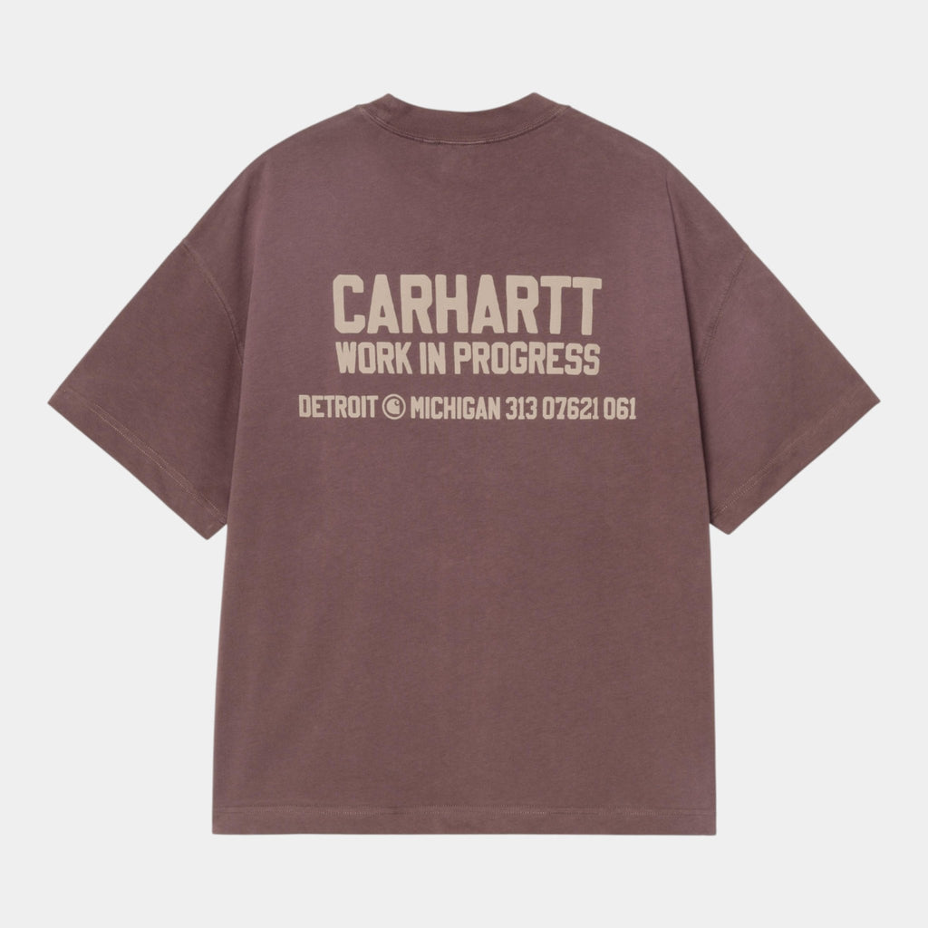 CARHARTT WIP - Carhartt Wip T-shirt Distance - Marrone/2 - Hubert Humangoods