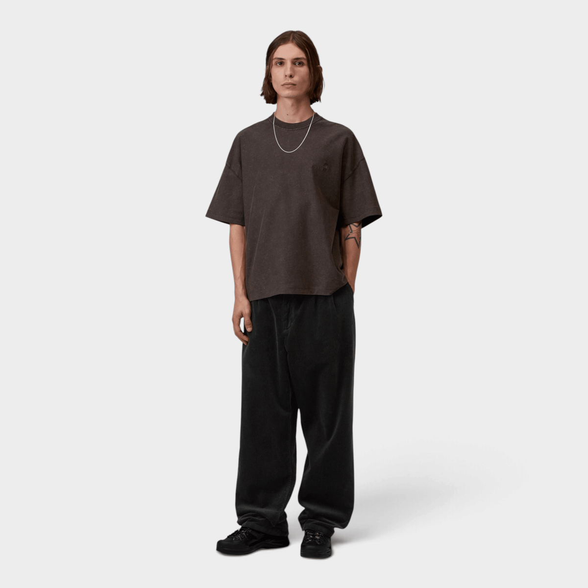 CARHARTT WIP - Carhartt Wip T-shirt Lambert slavata - Marrone/3 - Hubert Humangoods