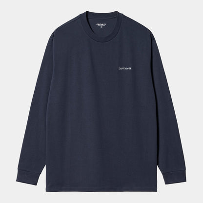 CARHARTT WIP Carhartt Wip T-Shirt manica lunga Script Embroidery - Blu - Hubert Humangoods