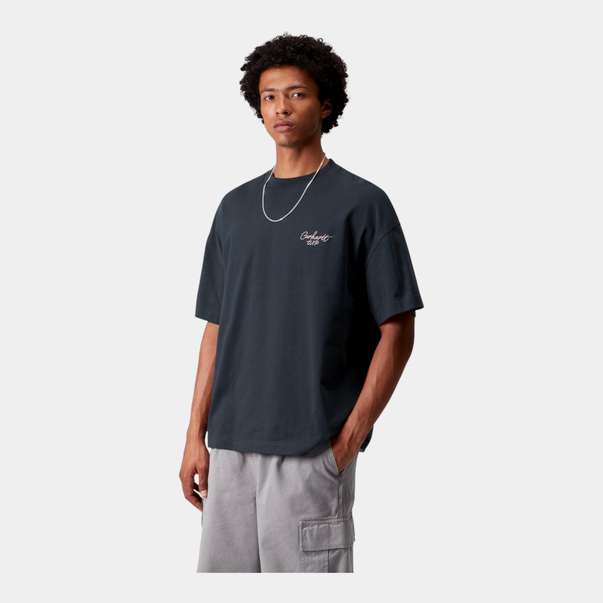 CARHARTT WIP Carhartt Wip T-Shirt Signature - Blu - Hubert Humangoods