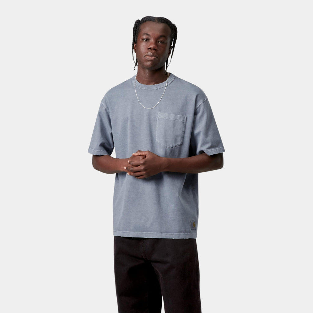 CARHARTT WIP - Carhartt Wip T-shirt Torion con taschino - Azzurro/2 - Hubert Humangoods