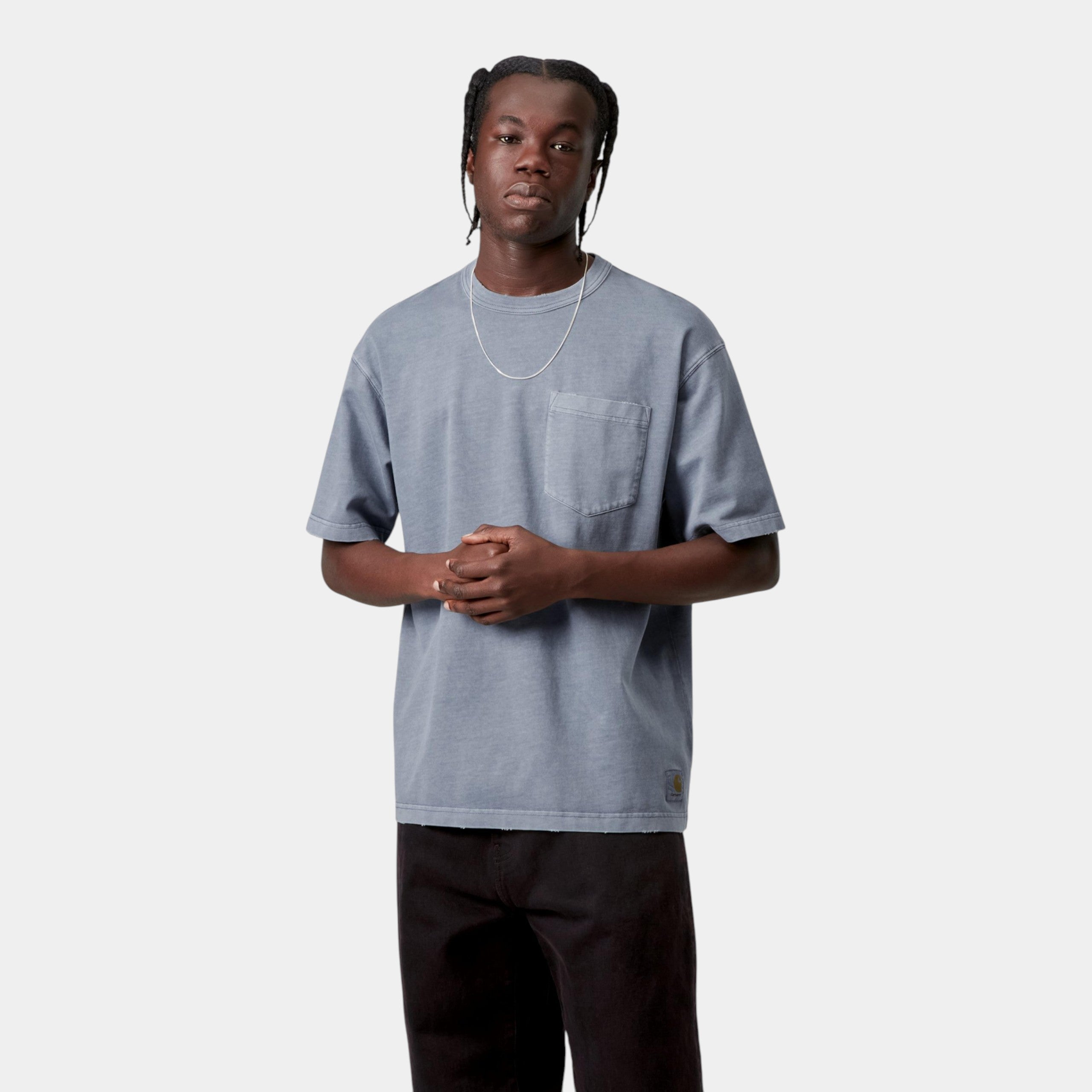 CARHARTT WIP - Carhartt Wip T-shirt Torion con taschino - Azzurro/2 - Hubert Humangoods