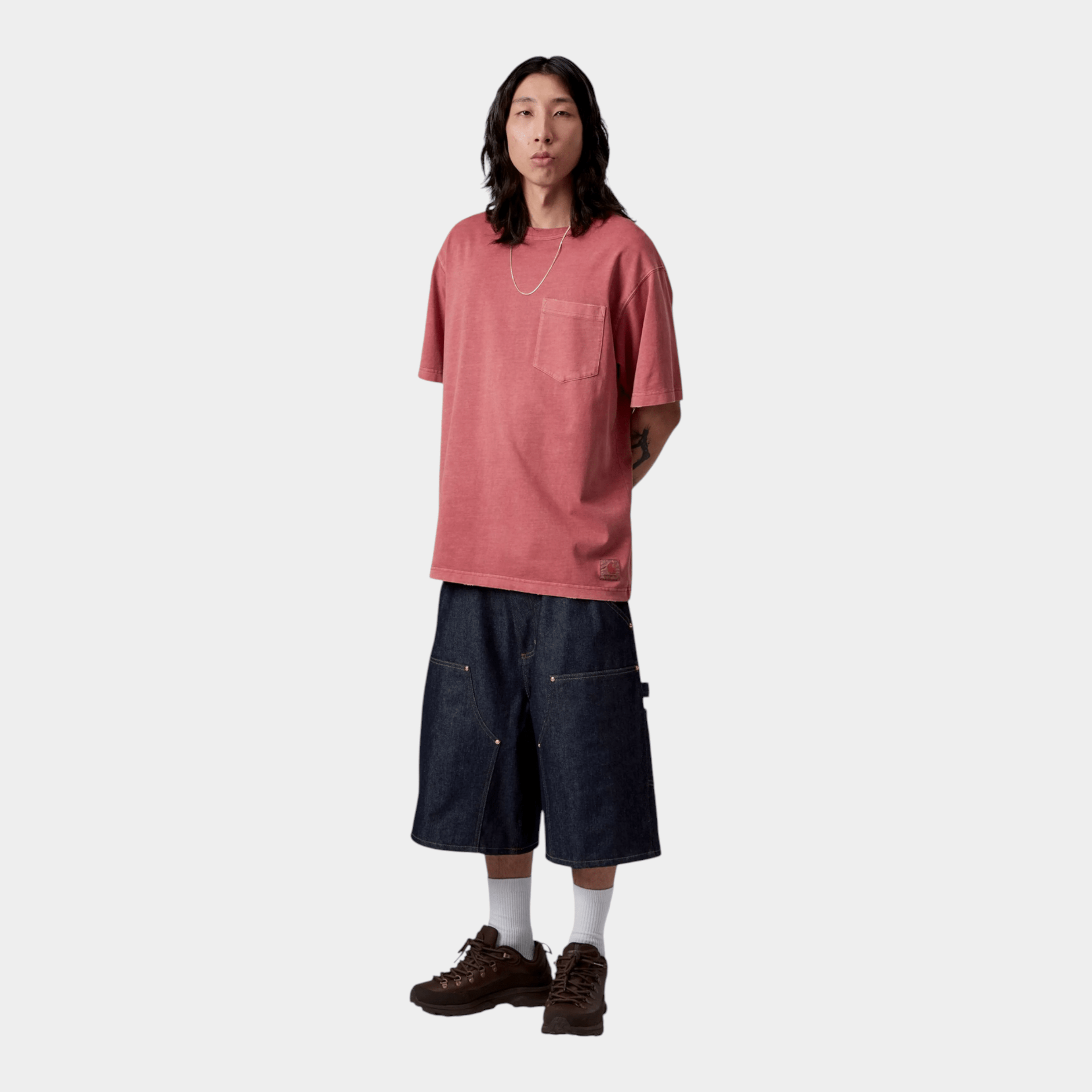CARHARTT WIP - Carhartt Wip T-shirt Torion con taschino - Corallo/4 - Hubert Humangoods