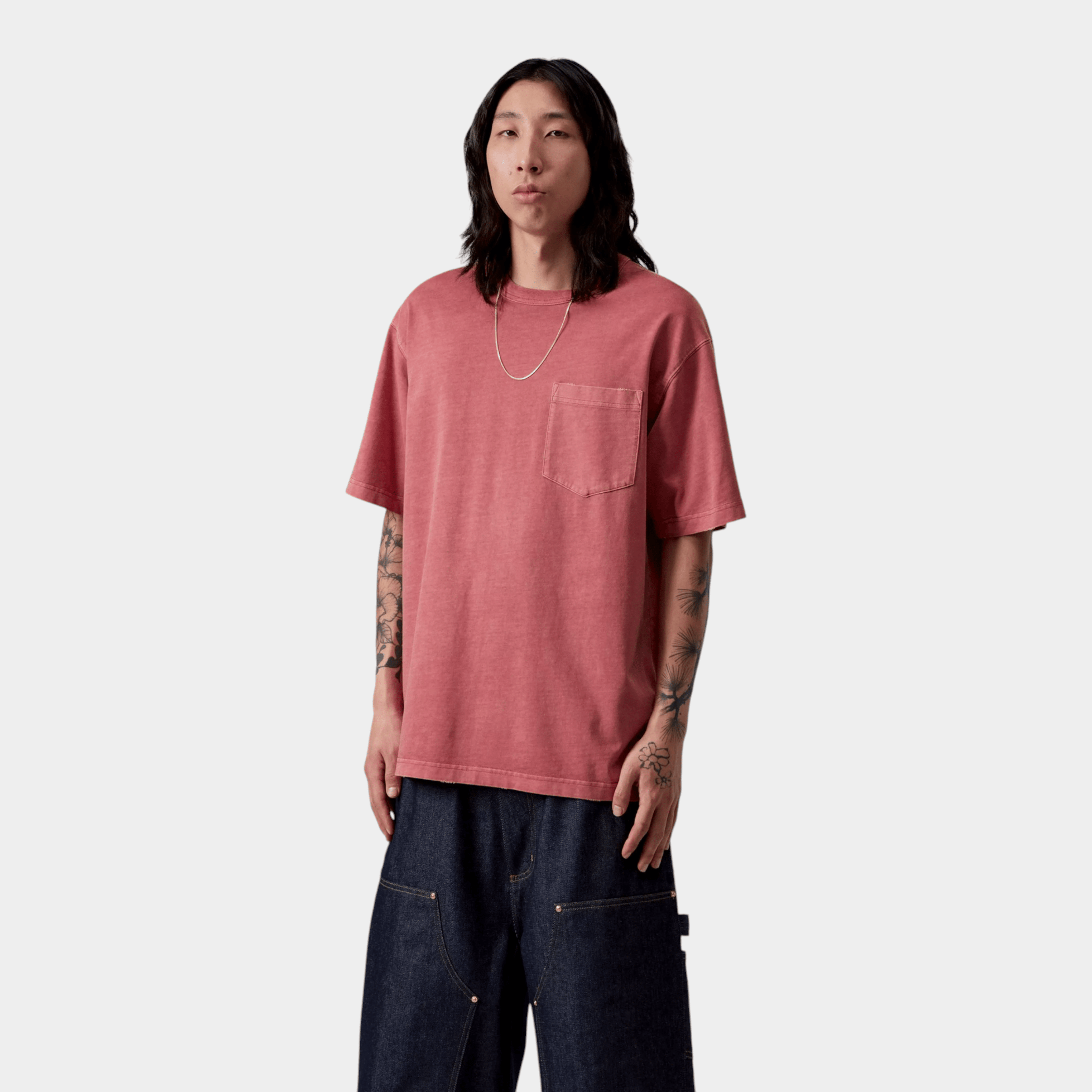 CARHARTT WIP - Carhartt Wip T-shirt Torion con taschino - Corallo/2 - Hubert Humangoods
