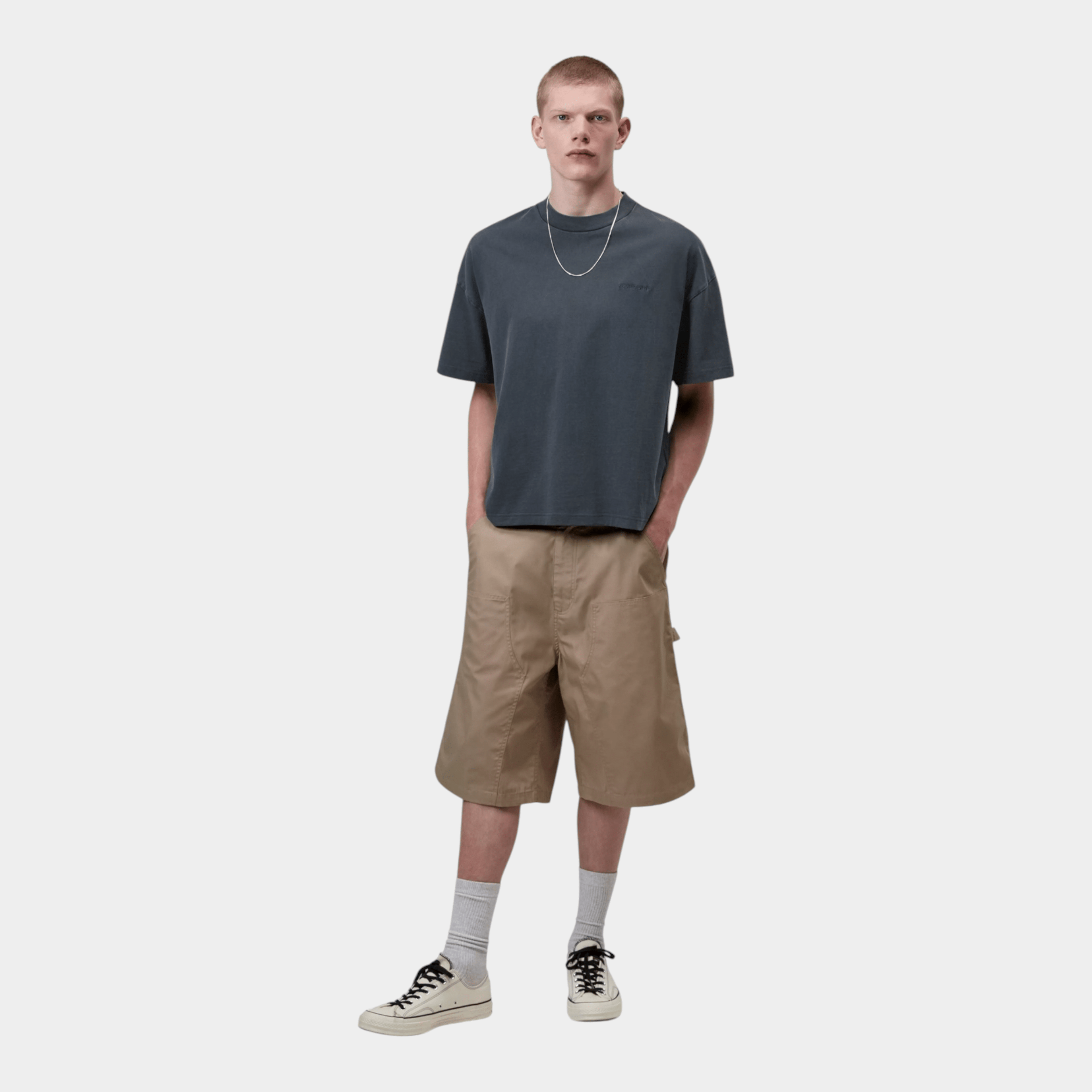 CARHARTT WIP - Carhartt Wip Tee shirt Benton - Grigio/4 - Hubert Humangoods