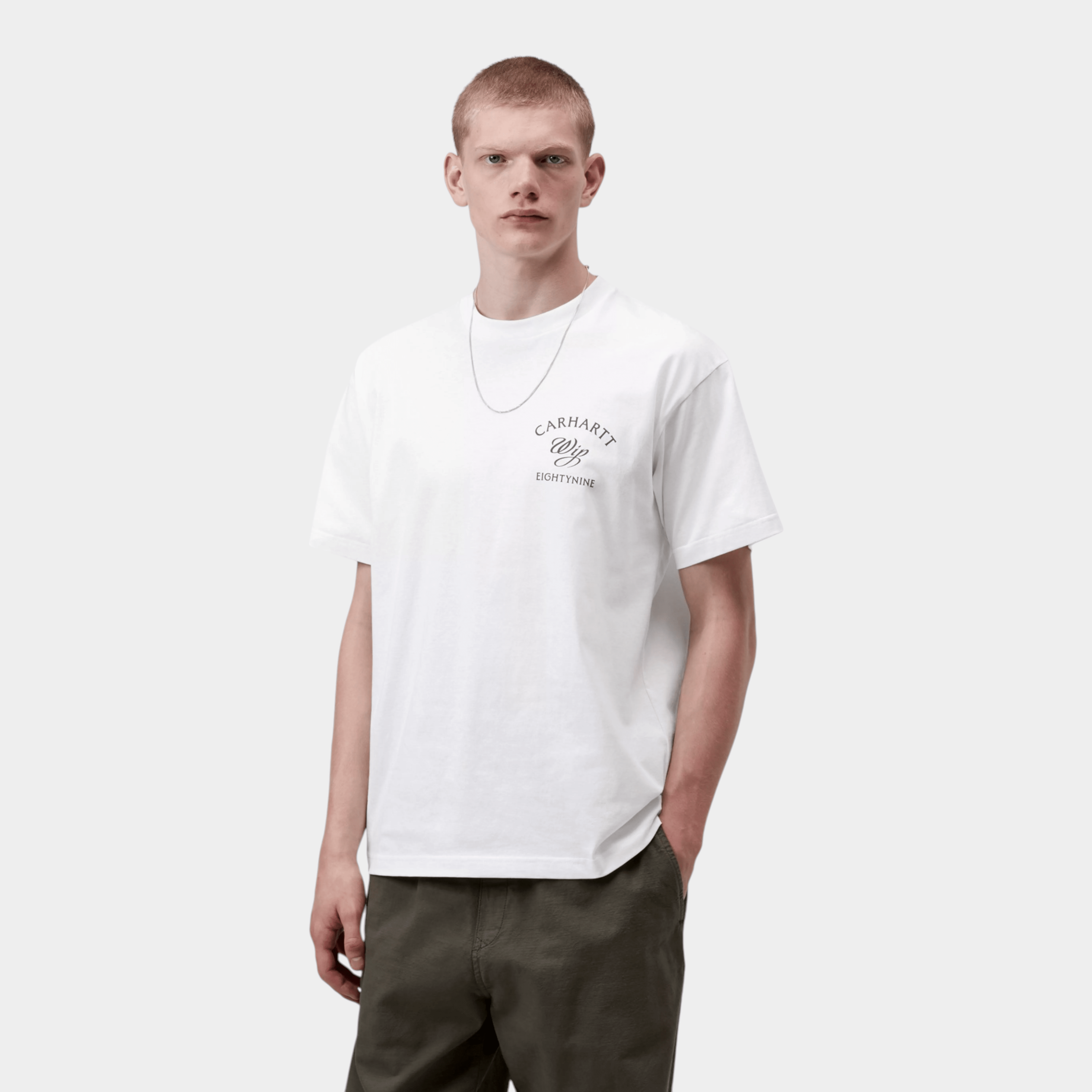 CARHARTT WIP - Carhartt Wip Tee shirt Eightynine - Bianco/3 - Hubert Humangoods