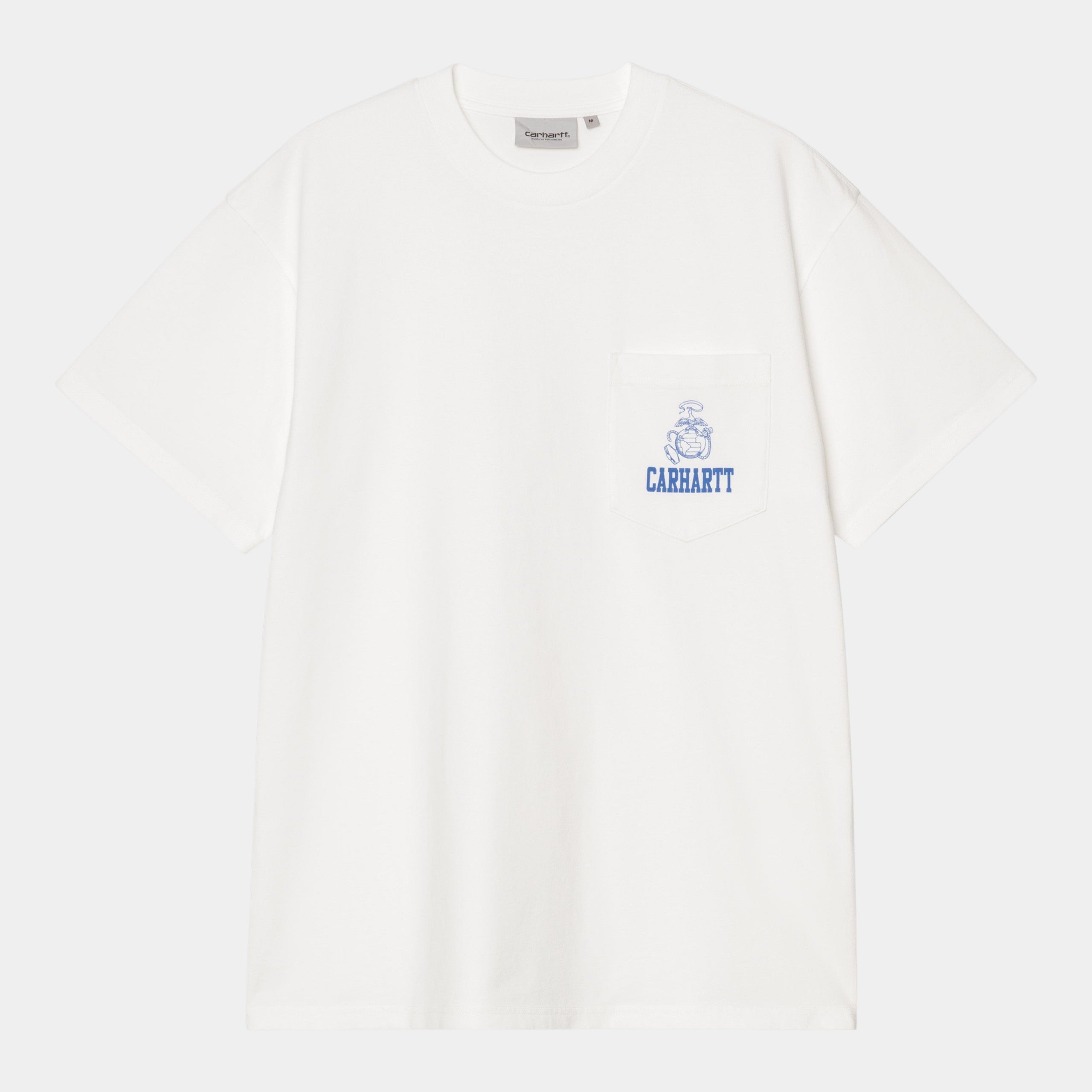 CARHARTT WIP - Carhartt Wip Tee shirt Pond Corps - Bianco/1 - Hubert Humangoods
