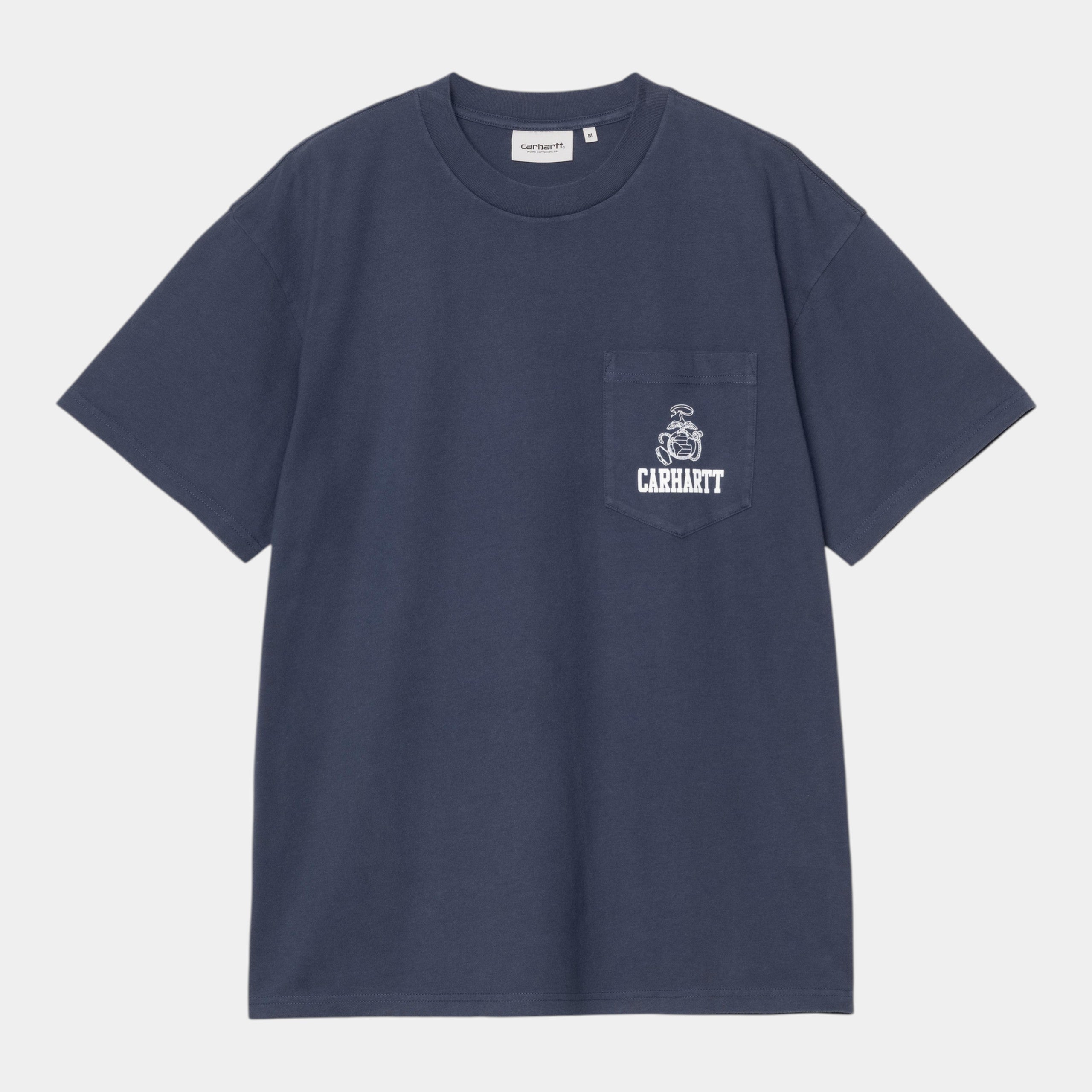 CARHARTT WIP - Carhartt Wip Tee shirt Pond Corps - Blu/1 - Hubert Humangoods