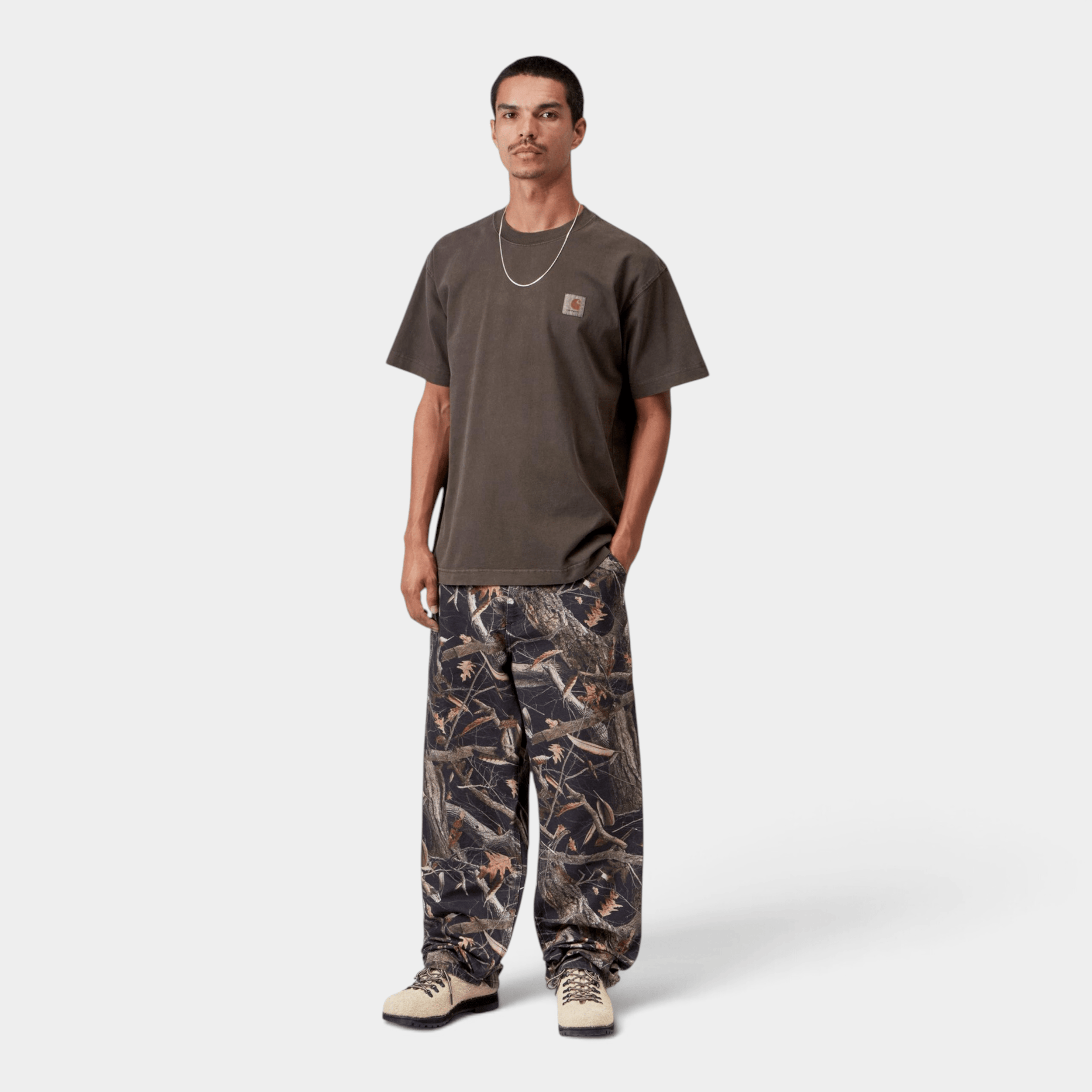 CARHARTT WIP - Carhartt Wip Tee Shirt Vista slavata - Tabacco/4 - Hubert Humangoods