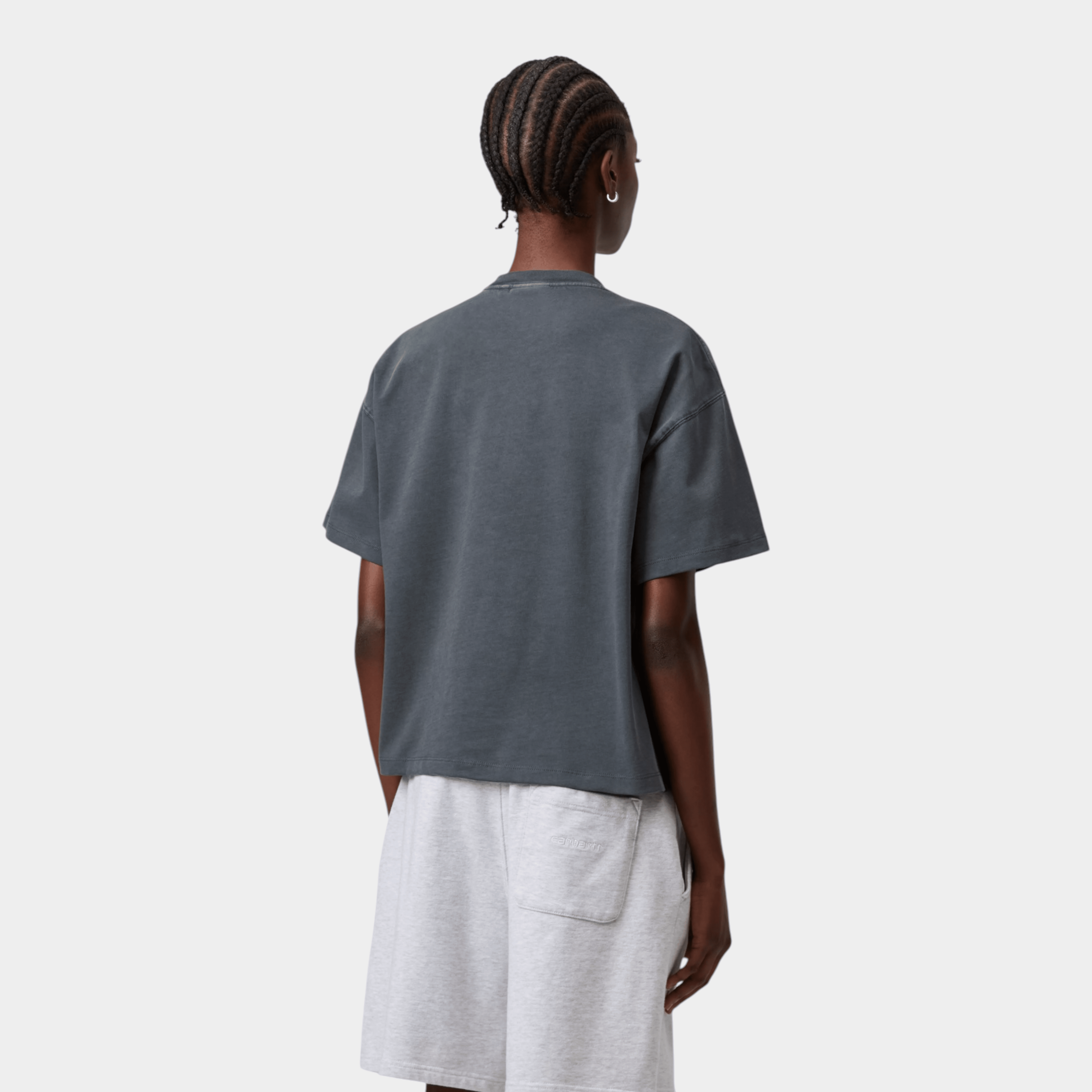 CARHARTT WIP - Carhartt Wip W' Benton Tee shirt - Carbone/3 - Hubert Humangoods