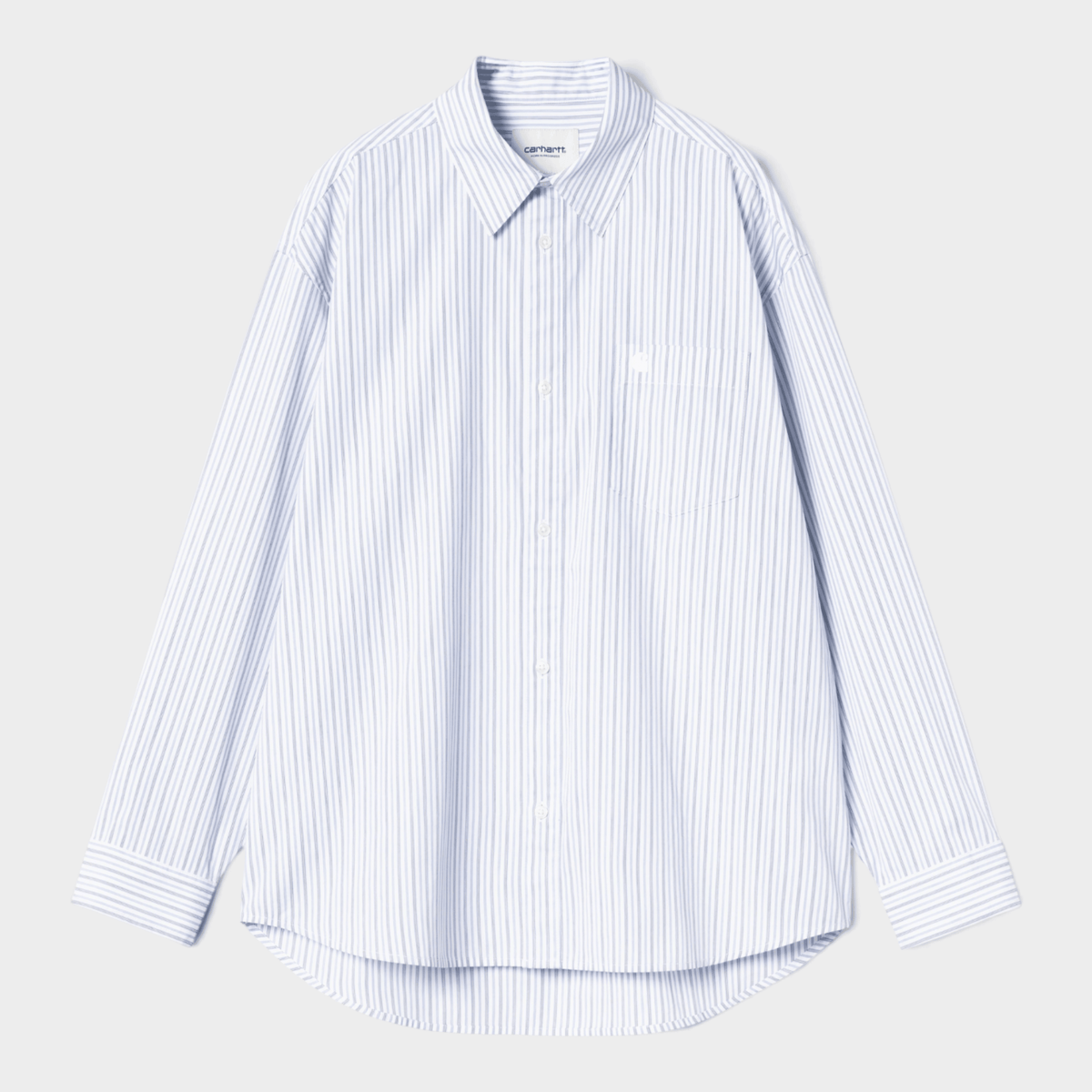 CARHARTT WIP - Carhartt Wip W' Camicia Keene a righe - Bianco e azzurro/1 - Hubert Humangoods