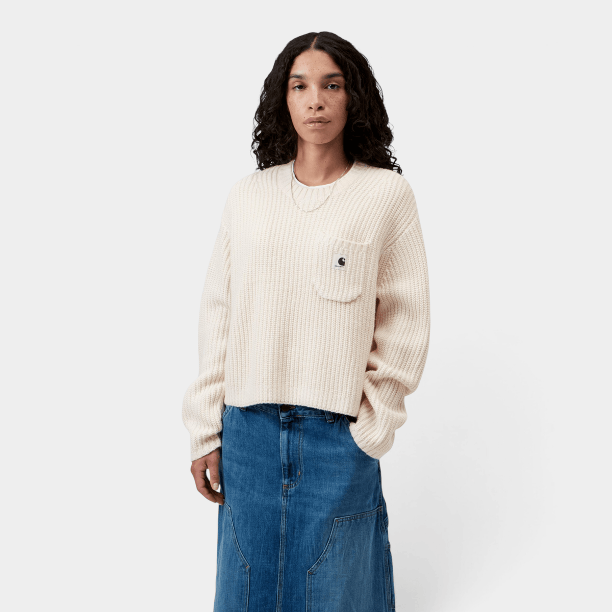 CARHARTT WIP - Carhartt Wip W' Maglia a coste Mira - Naturale/2 - Hubert Humangoods