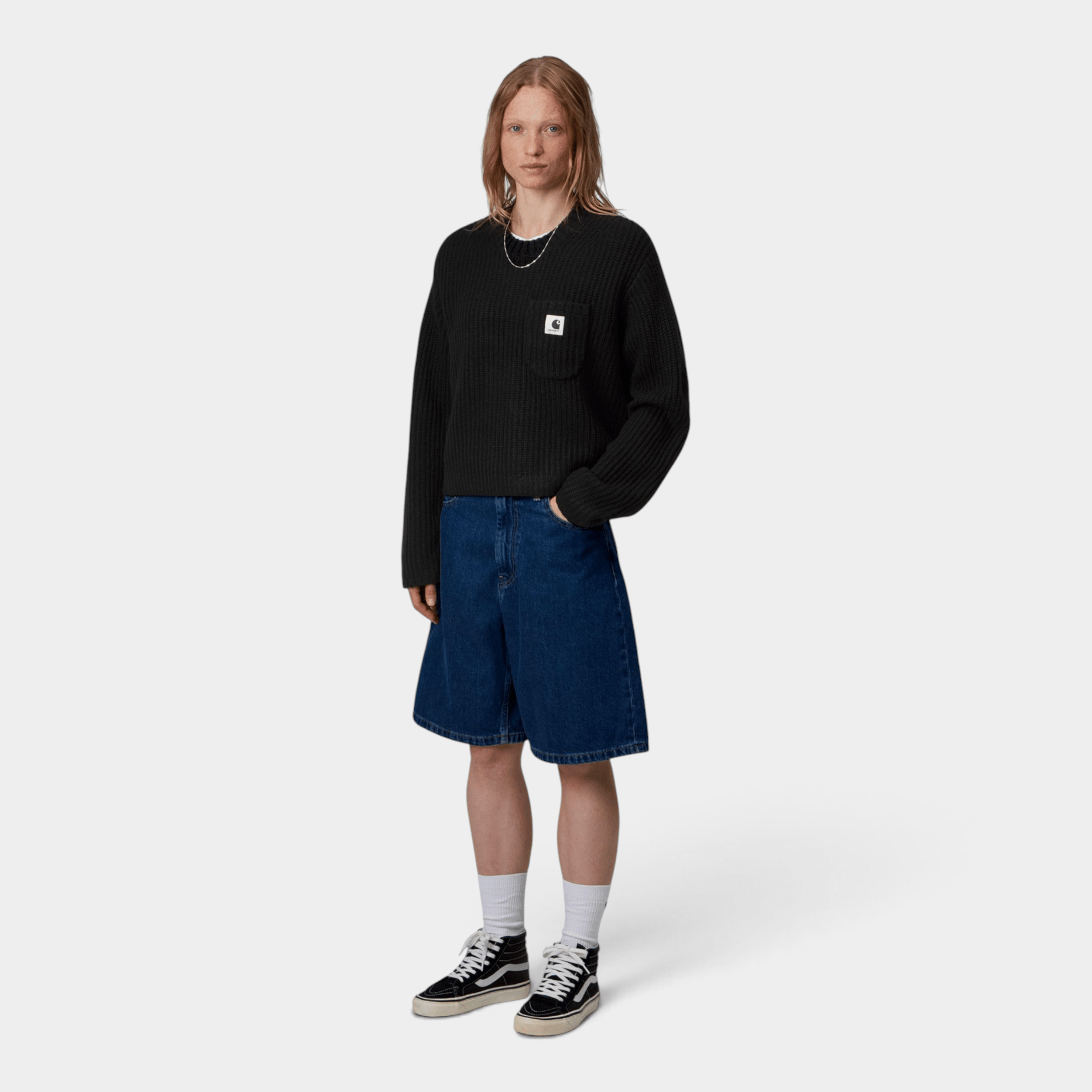 CARHARTT WIP - Carhartt Wip W' Maglia a coste Mira - Nero/3 - Hubert Humangoods