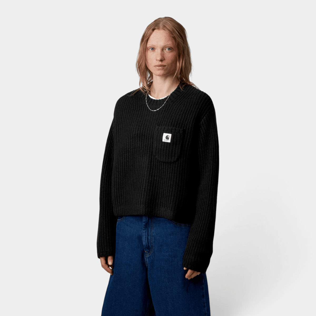 CARHARTT WIP - Carhartt Wip W' Maglia a coste Mira - Nero/2 - Hubert Humangoods