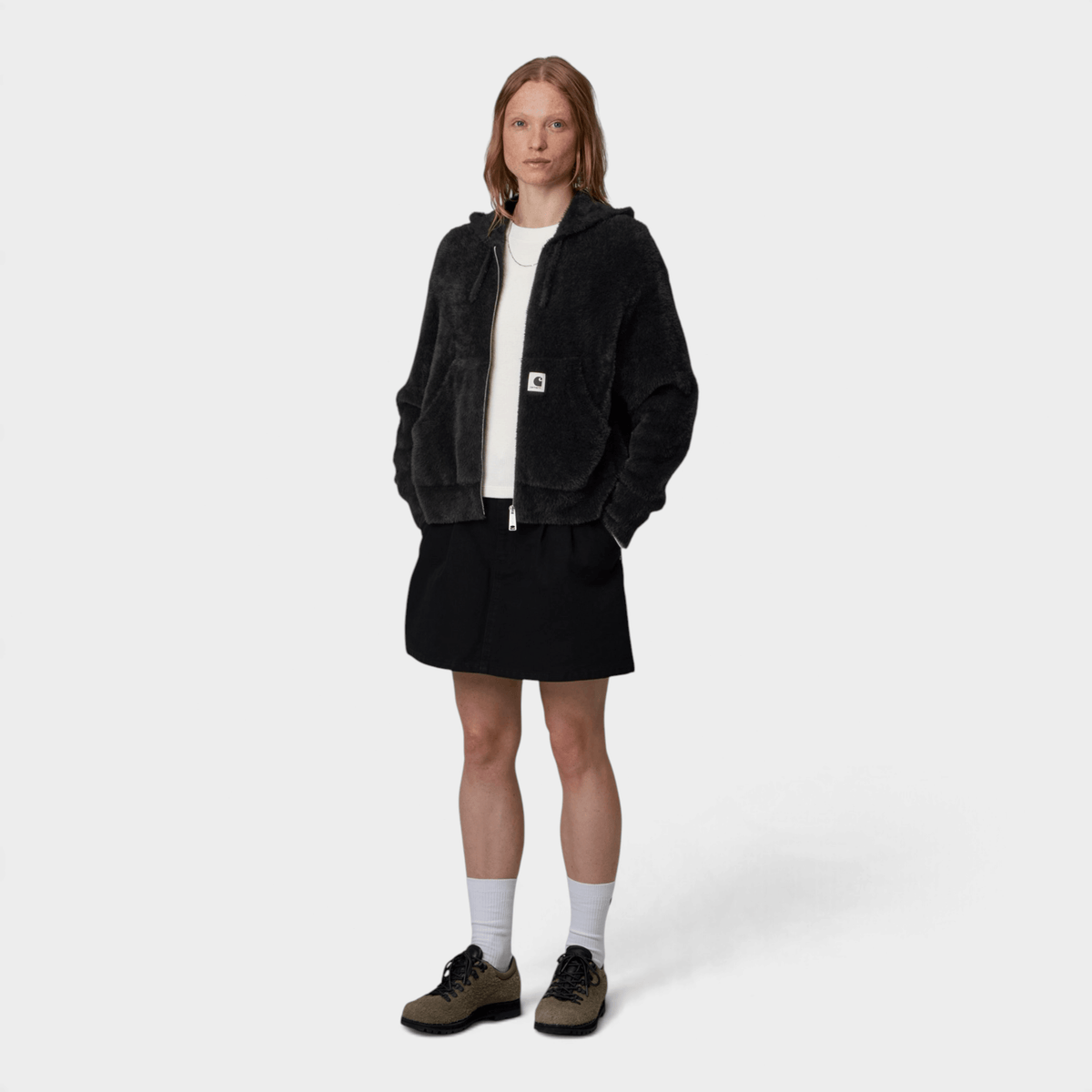 CARHARTT WIP - Carhartt Wip W' Maglia Maine con cappuccio e zip - Nero/3 - Hubert Humangoods
