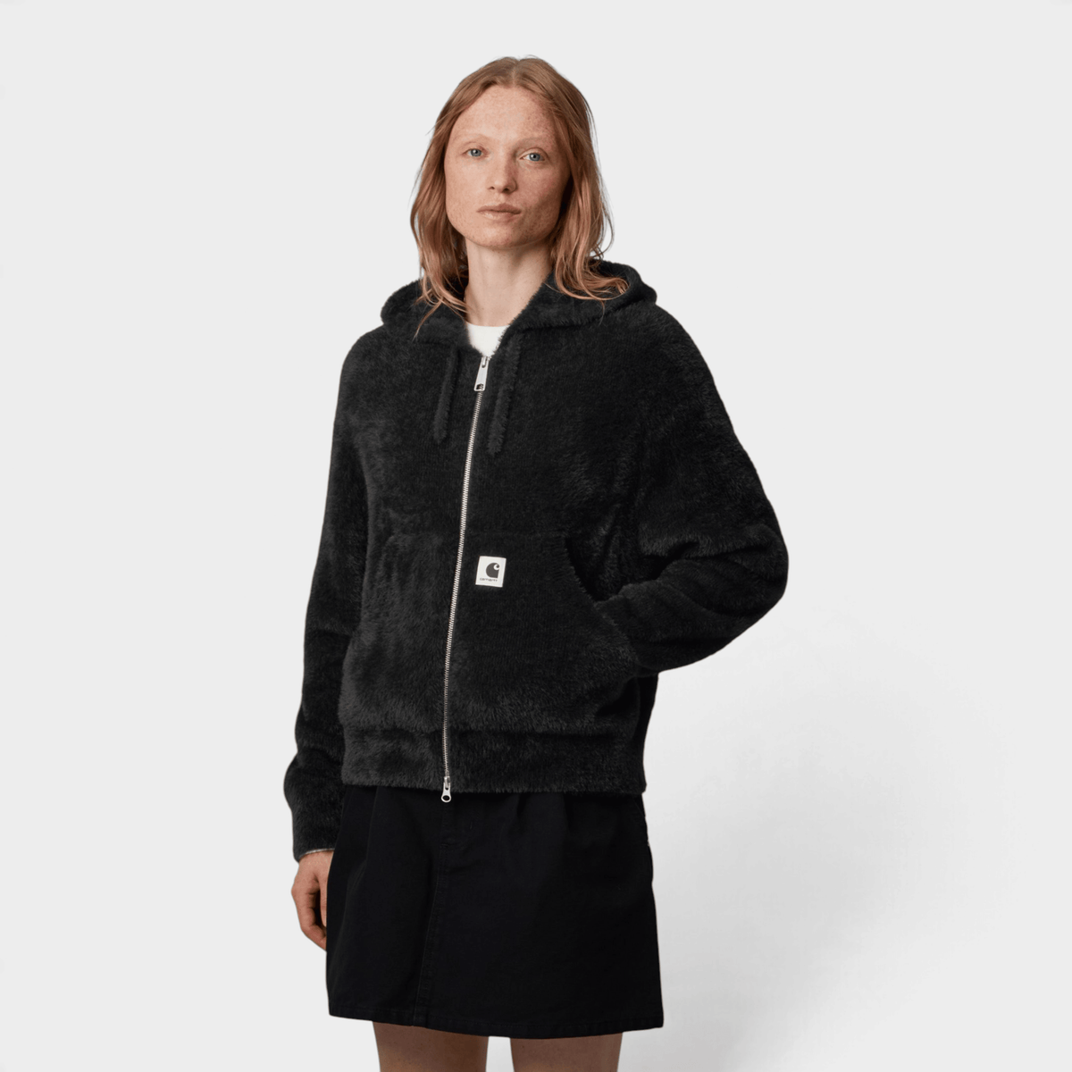 CARHARTT WIP - Carhartt Wip W' Maglia Maine con cappuccio e zip - Nero/4 - Hubert Humangoods