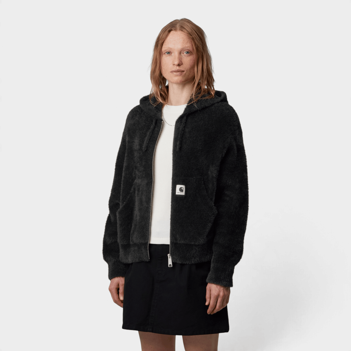 CARHARTT WIP - Carhartt Wip W' Maglia Maine con cappuccio e zip - Nero/2 - Hubert Humangoods