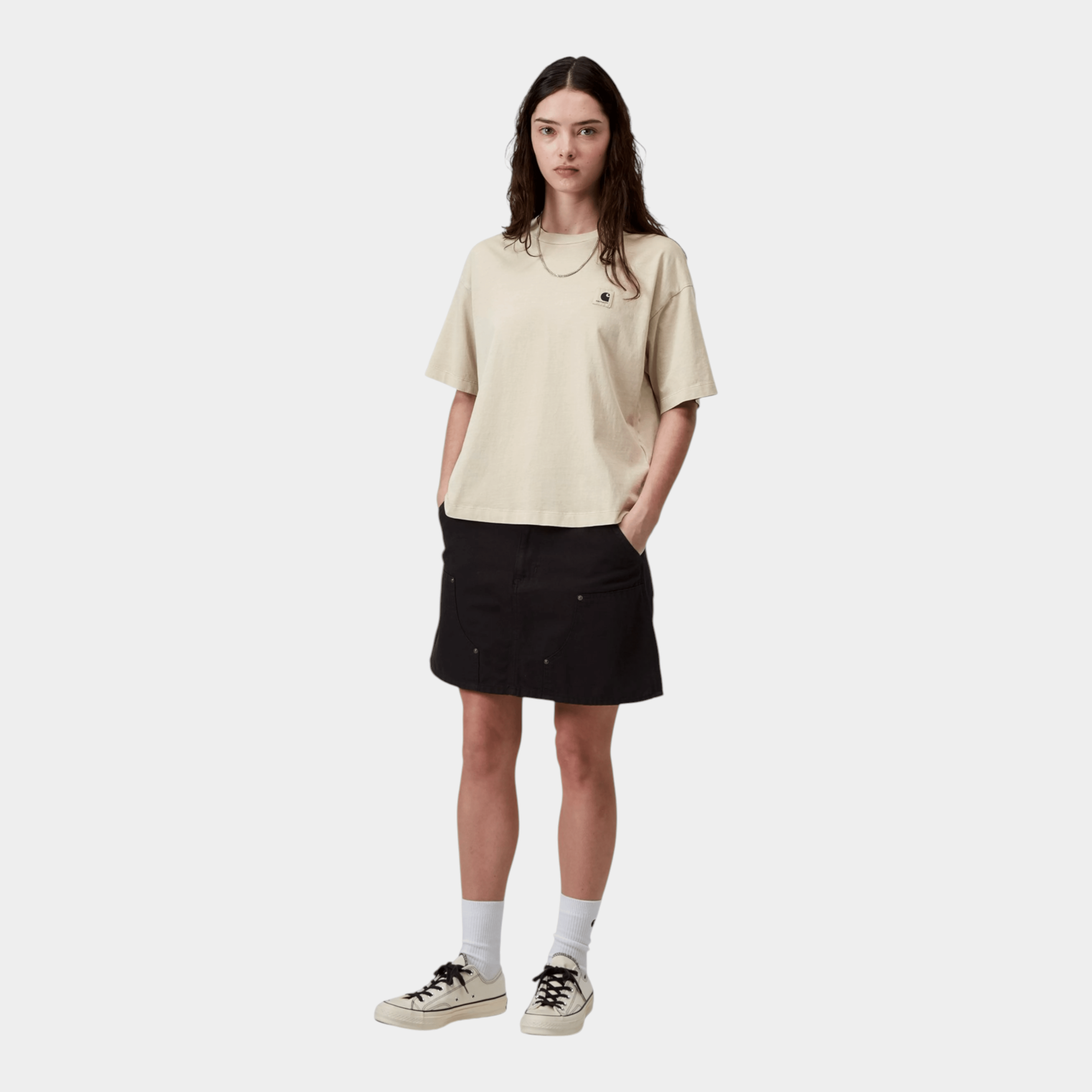 CARHARTT WIP - Carhartt Wip W' Nelson Tee shirt - Sabbia/4 - Hubert Humangoods