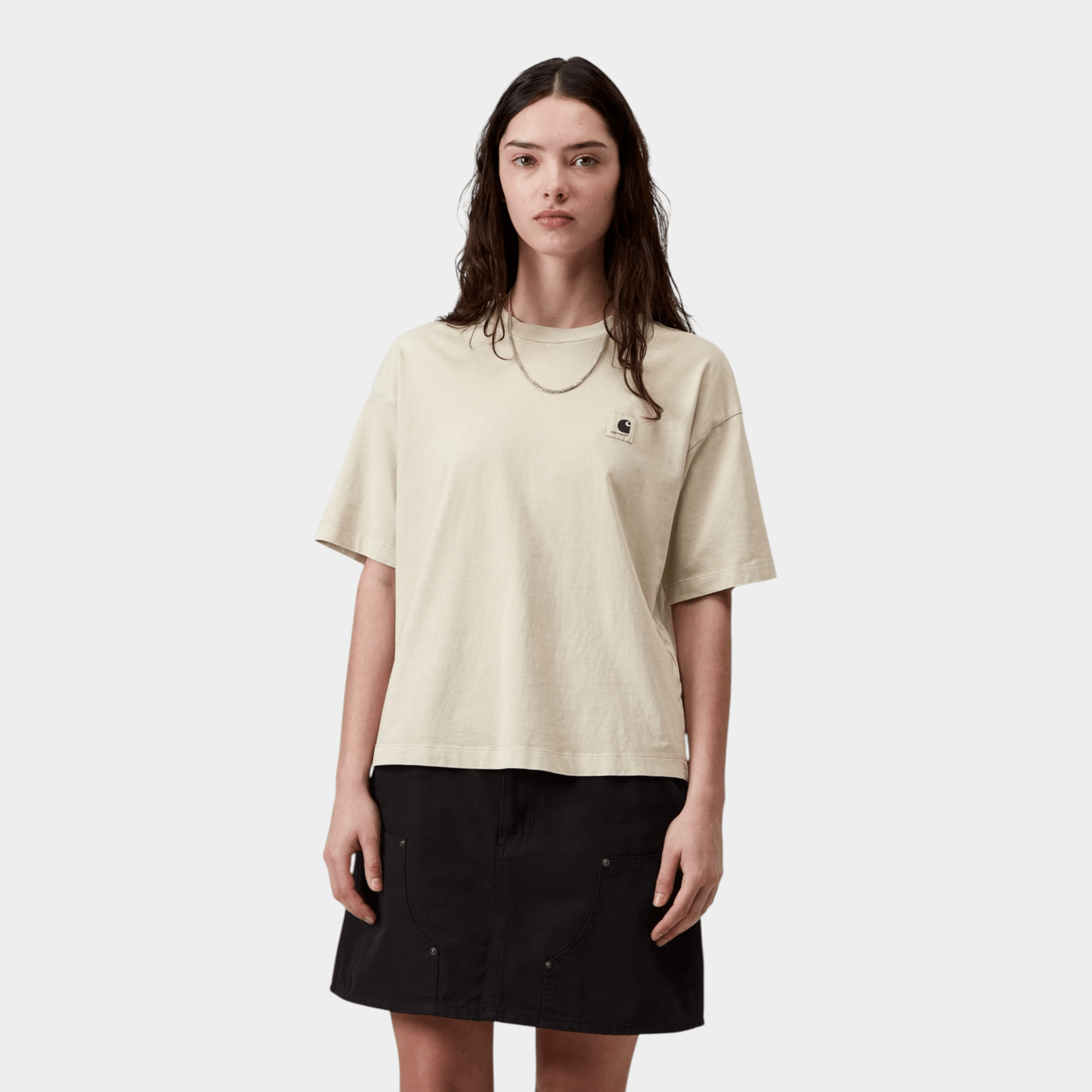 CARHARTT WIP - Carhartt Wip W' Nelson Tee shirt - Sabbia/2 - Hubert Humangoods
