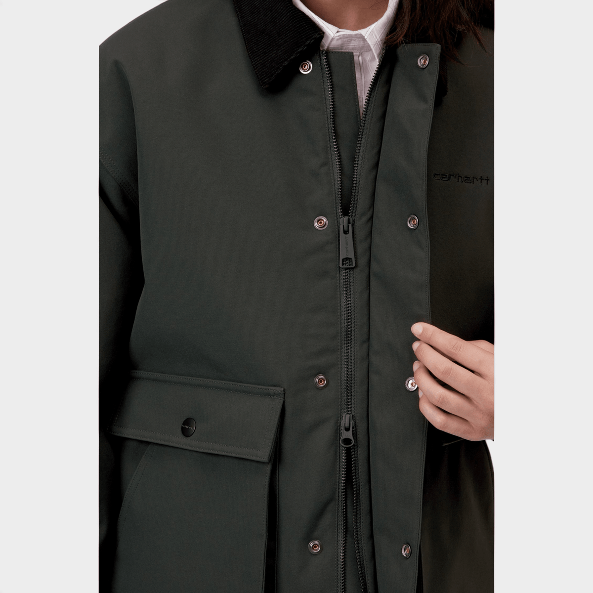 CARHARTT WIP - Carhartt Wip W' Quentin Giacca idrorepellente - Verde/5 - Hubert Humangoods