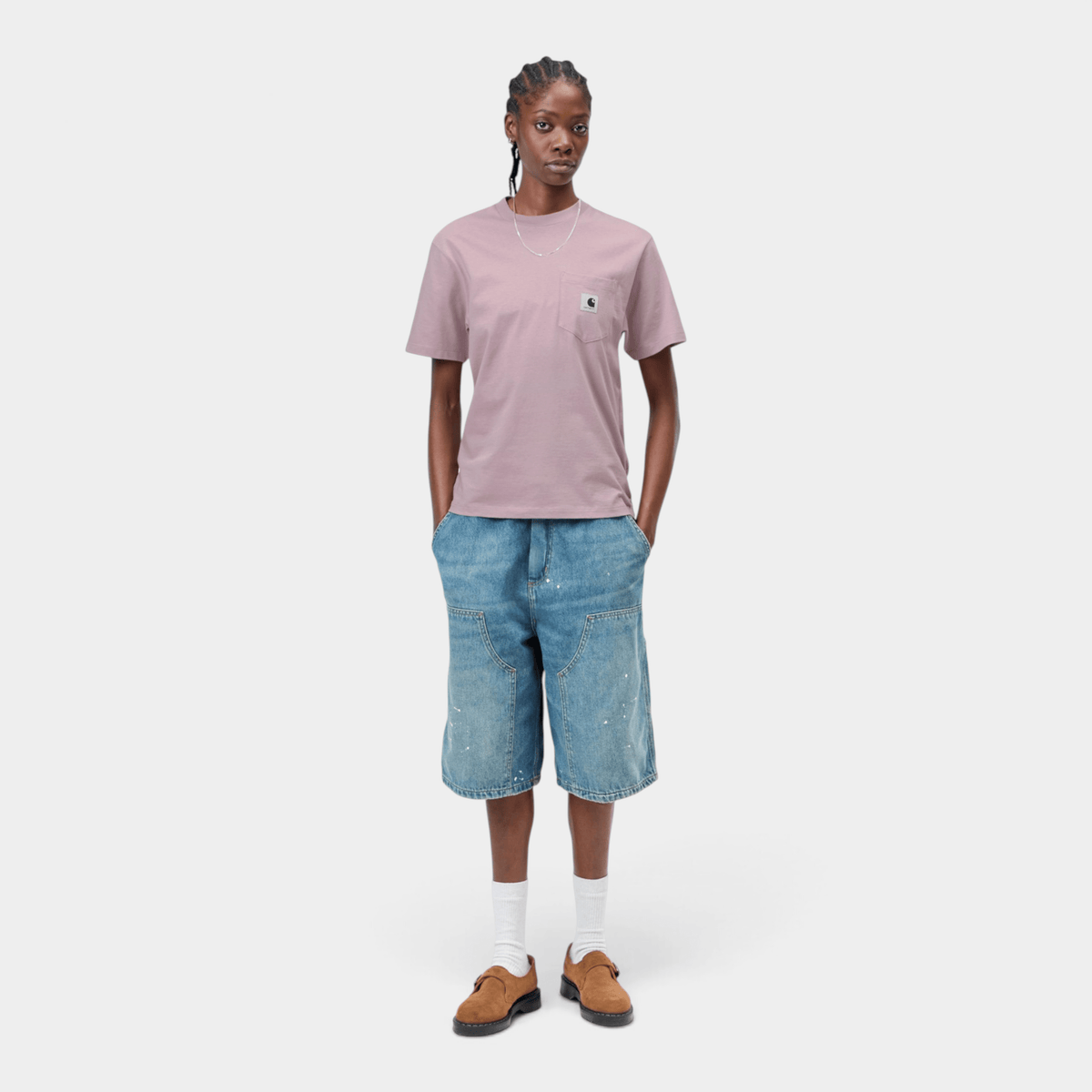 CARHARTT WIP - Carhartt Wip W' T-shirt con taschino - Rosa chiaro/4 - Hubert Humangoods