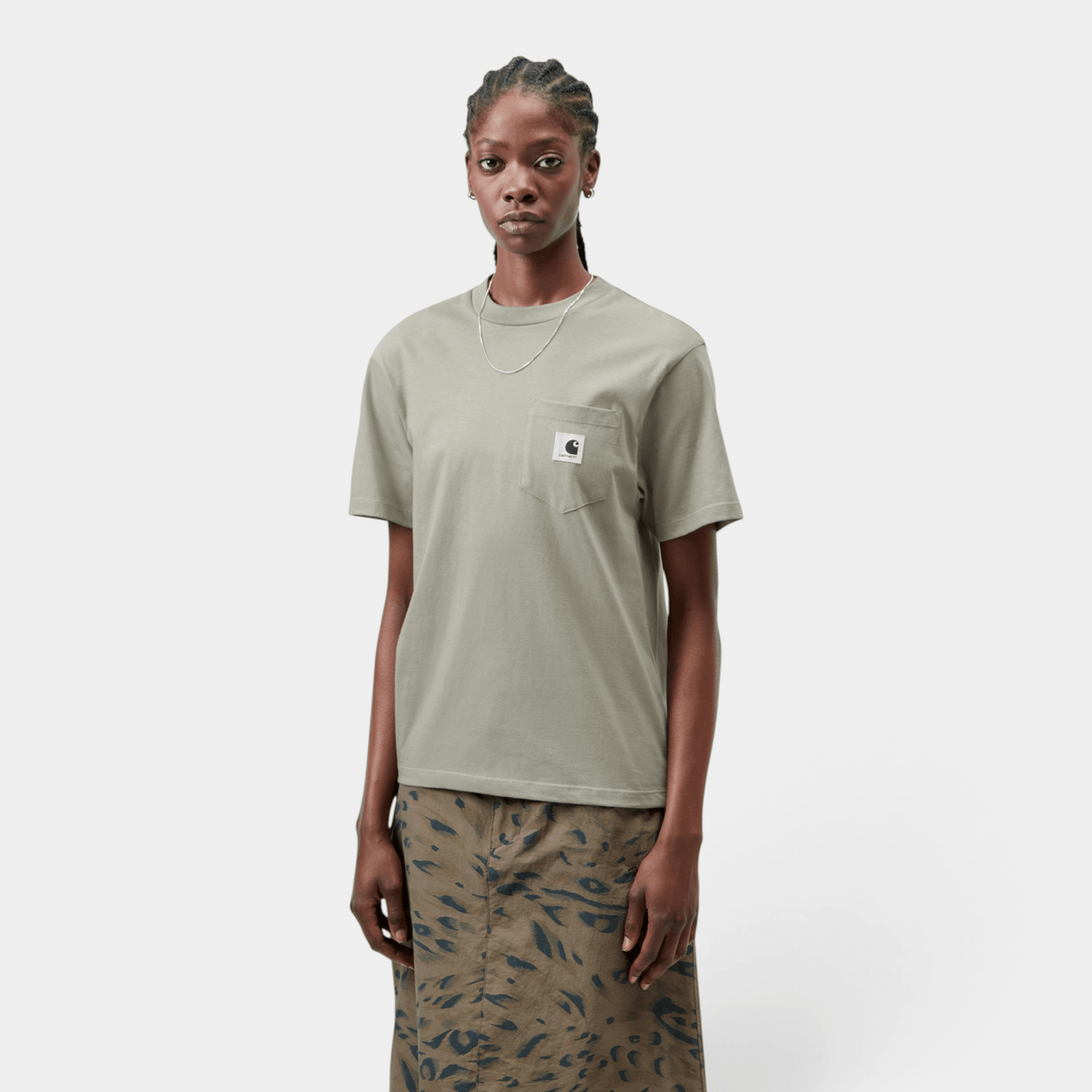 CARHARTT WIP - Carhartt Wip W' T-shirt con taschino - Verde chiaro/2 - Hubert Humangoods