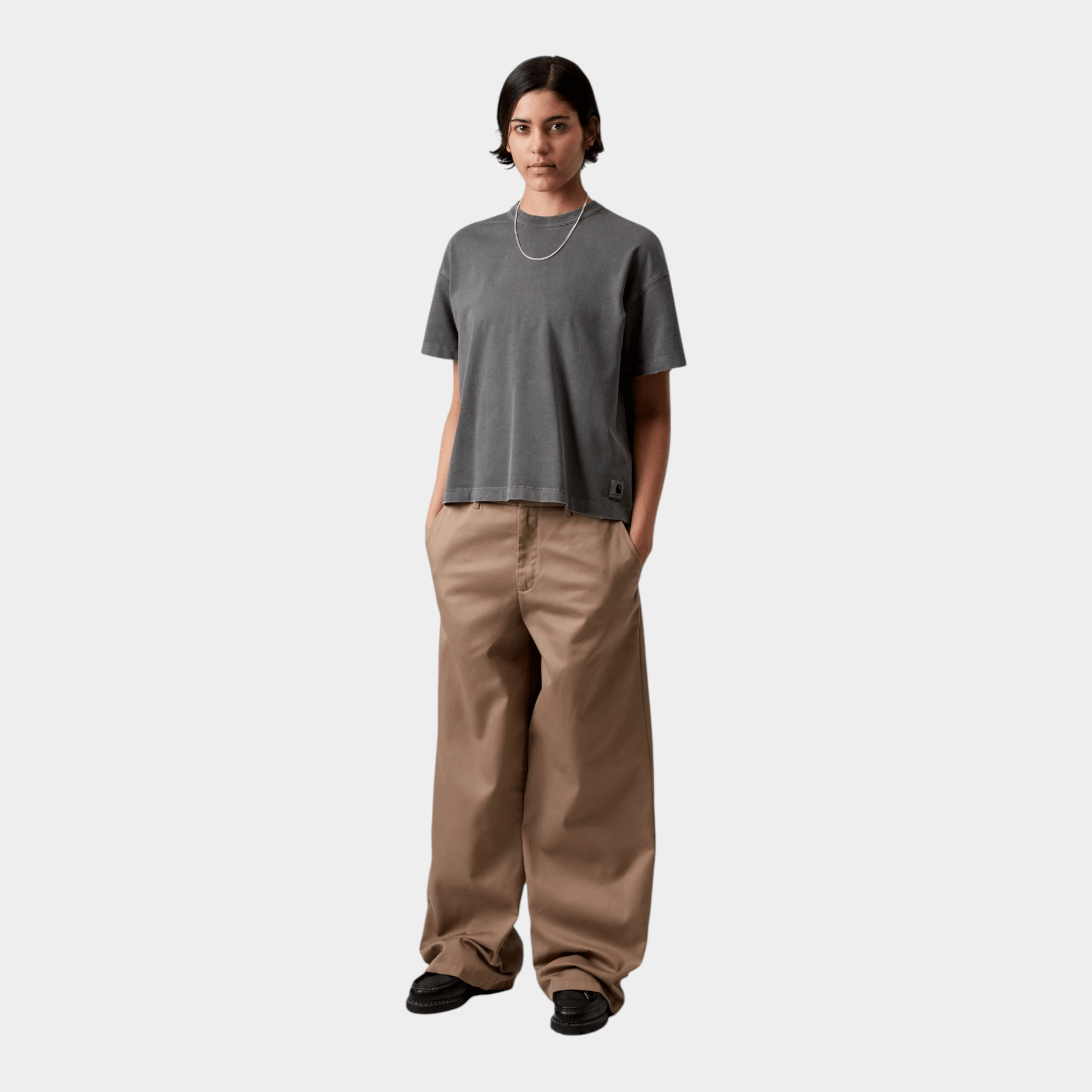 CARHARTT WIP - Carhartt Wip W' Torion T-shirt - Grigio scuro/4 - Hubert Humangoods