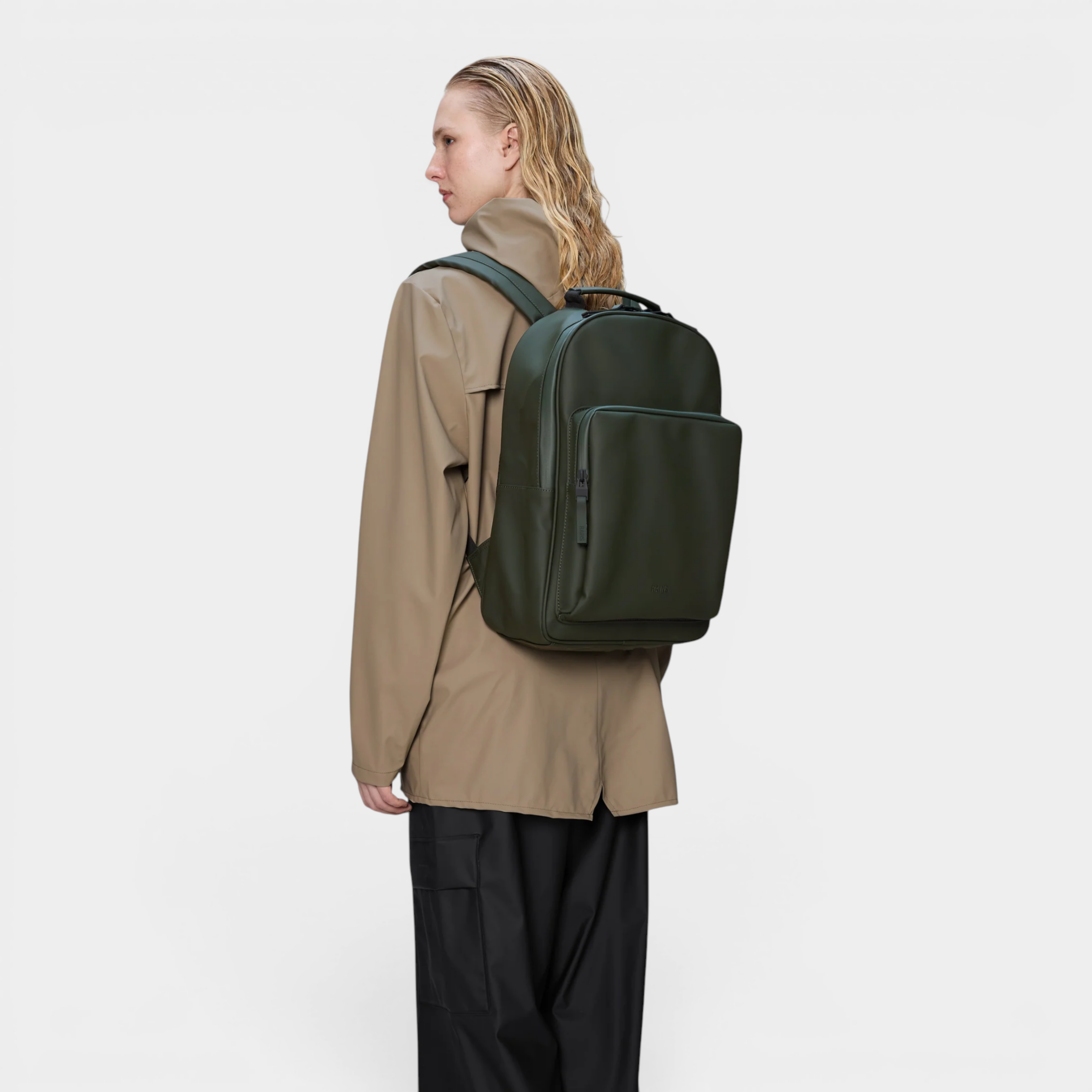 Rains Zaino Book Daypack Large - Verde