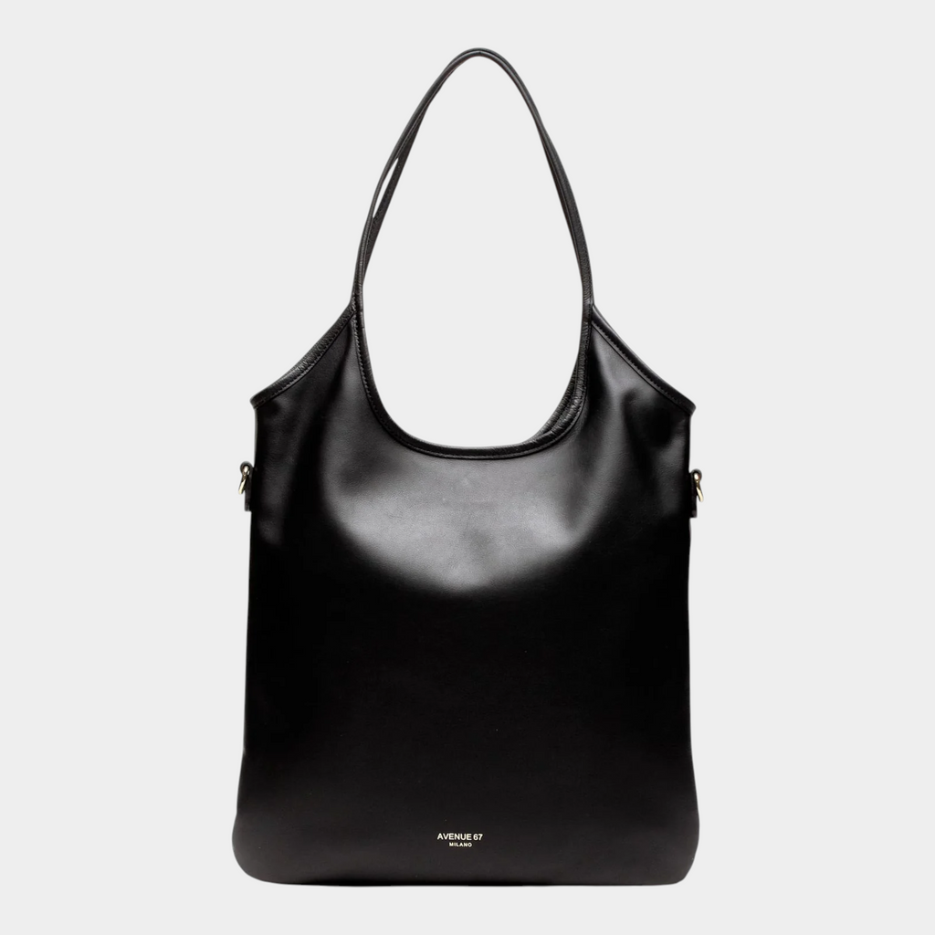 Avenue 67 Borsa Shanty in pelle - Nero