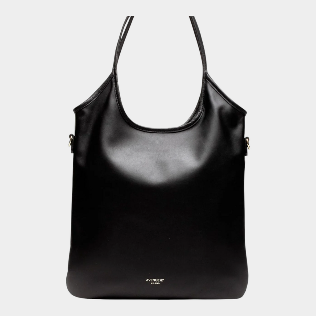 Avenue 67 Borsa Shanty in pelle - Nero