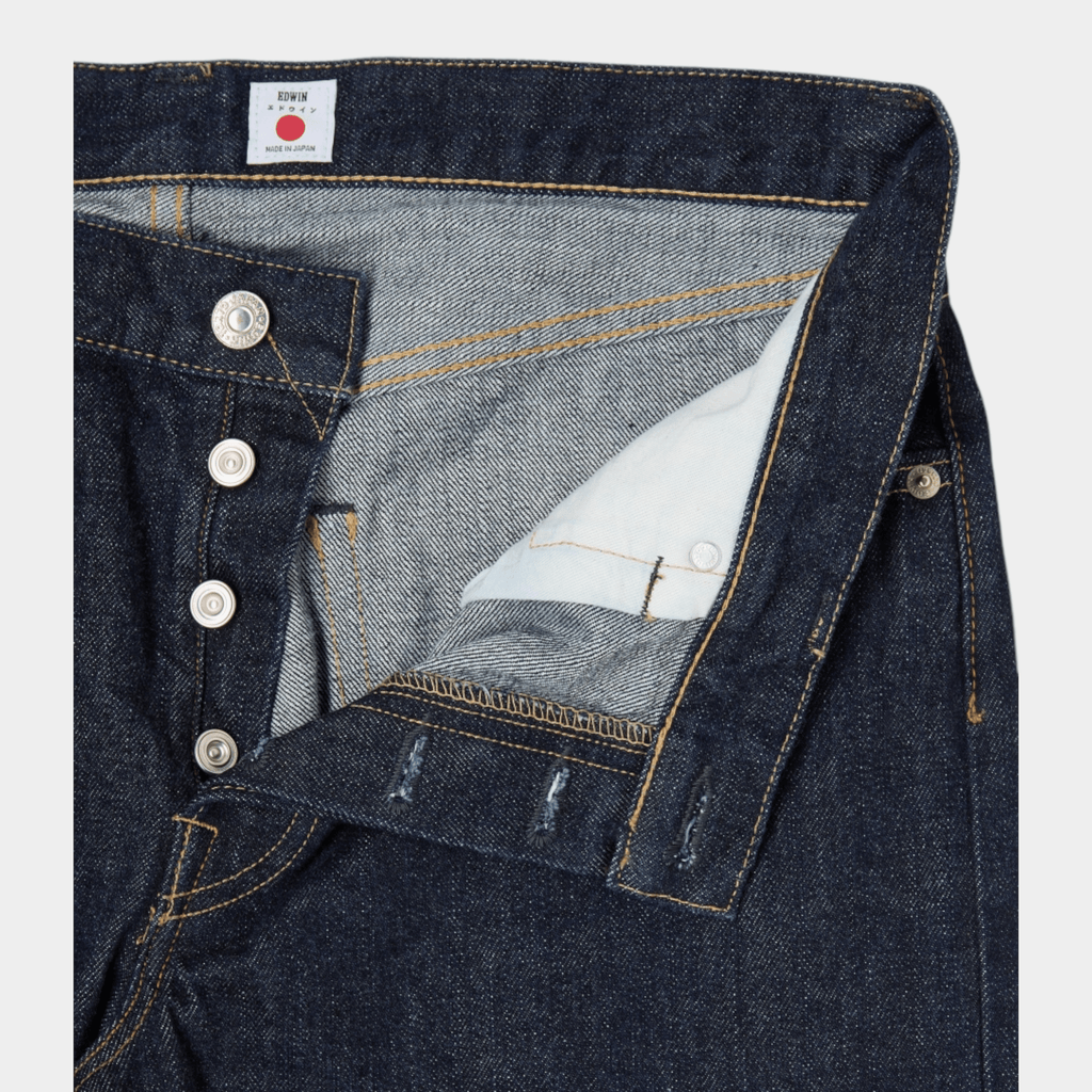 EDWIN - Edwin Jeans Regular Tapered - Blu Rinsed/6 - Hubert Humangoods