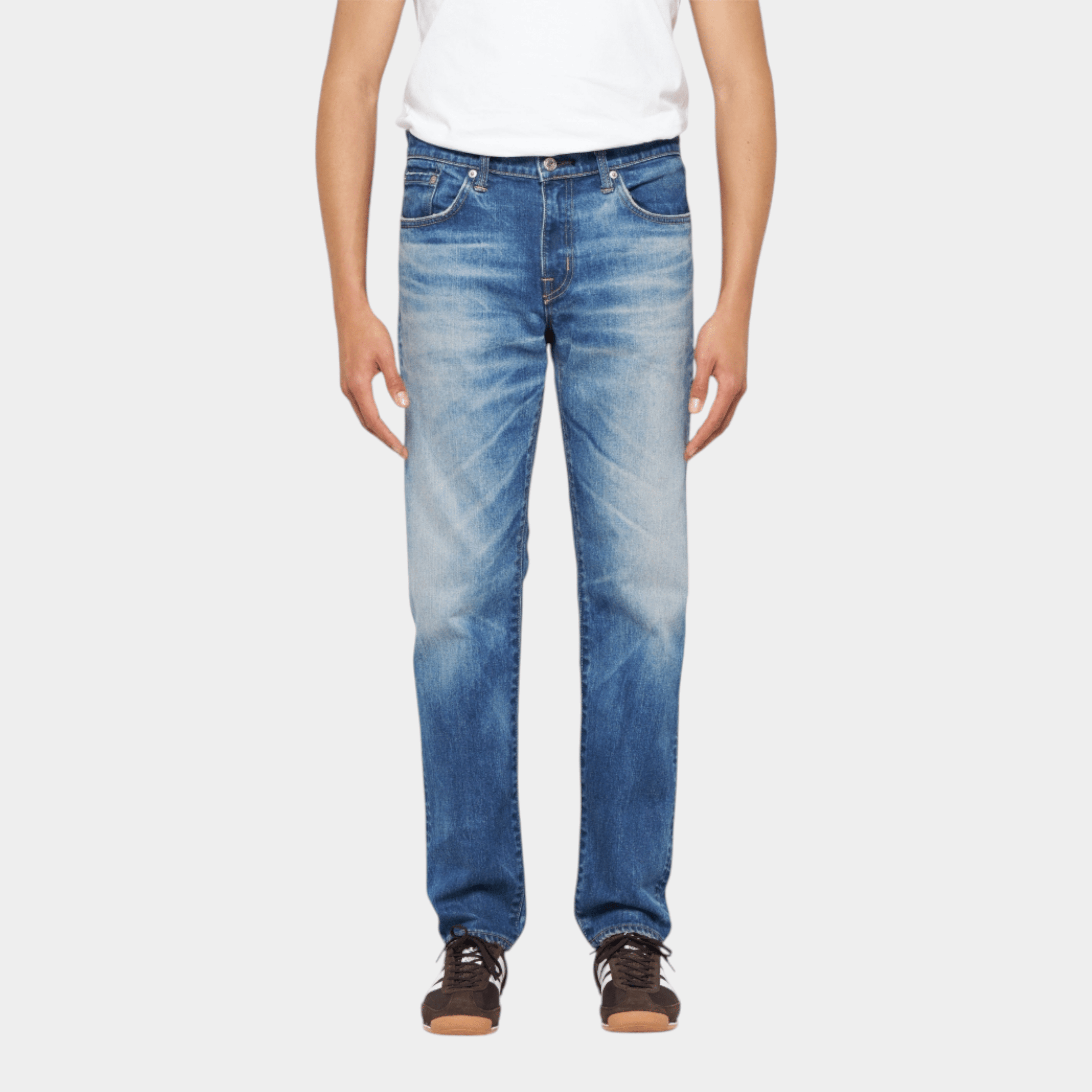 EDWIN - Edwin Jeans Regular Tapered - Blue mid dark used/2 - Hubert Humangoods