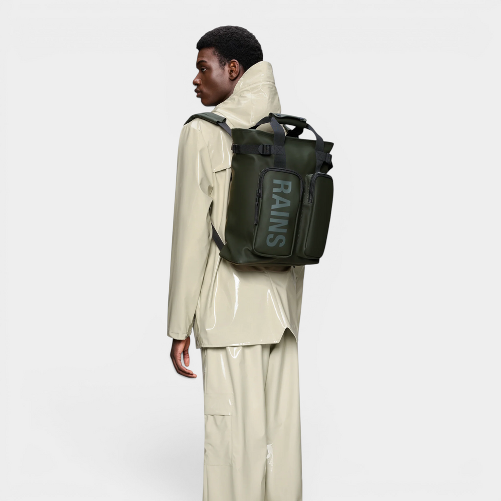 Rains Borsa Texel tote Backpack - Verde