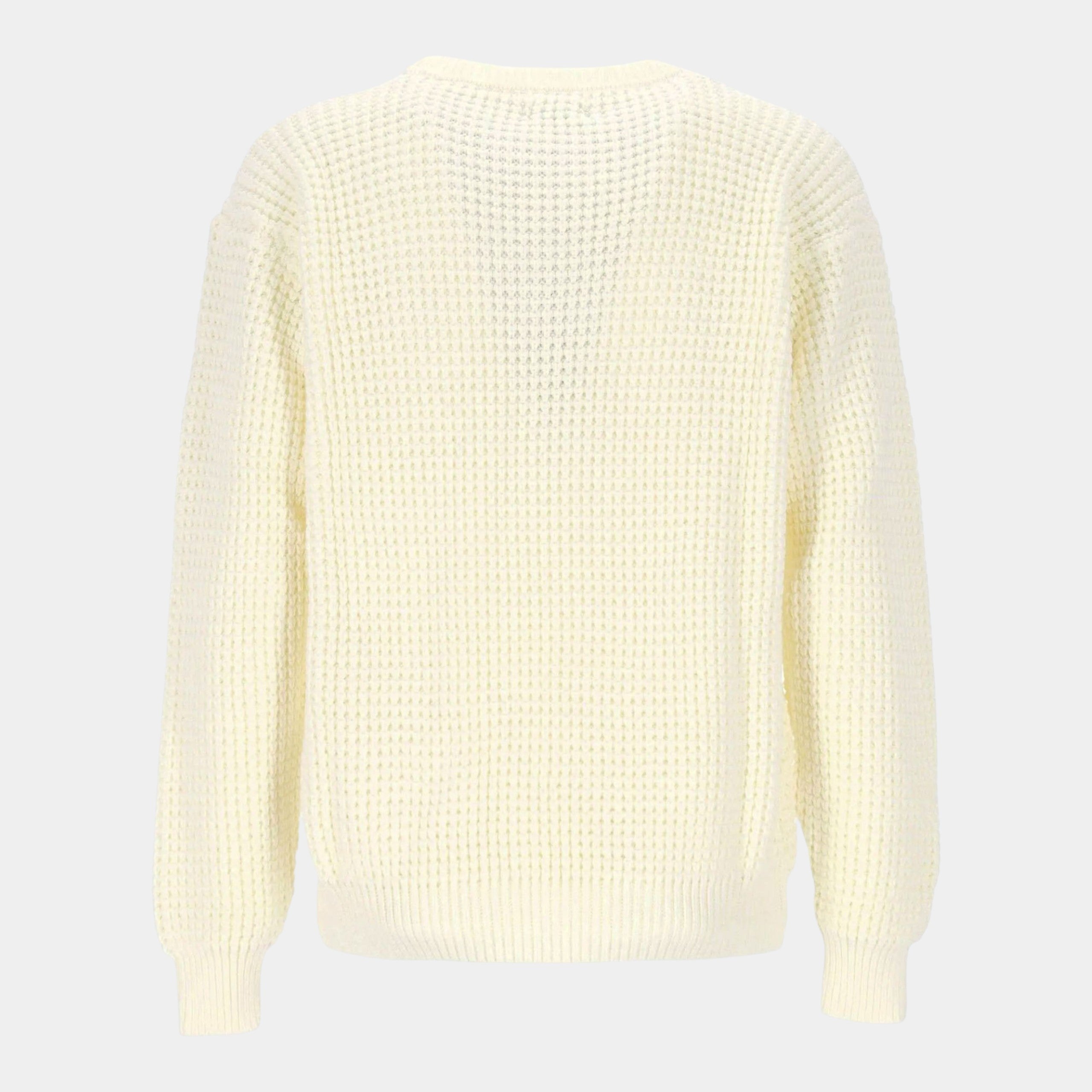 FAMILY FIRST - Family First Maglia in lana FF - Panna/2 - Hubert Humangoods