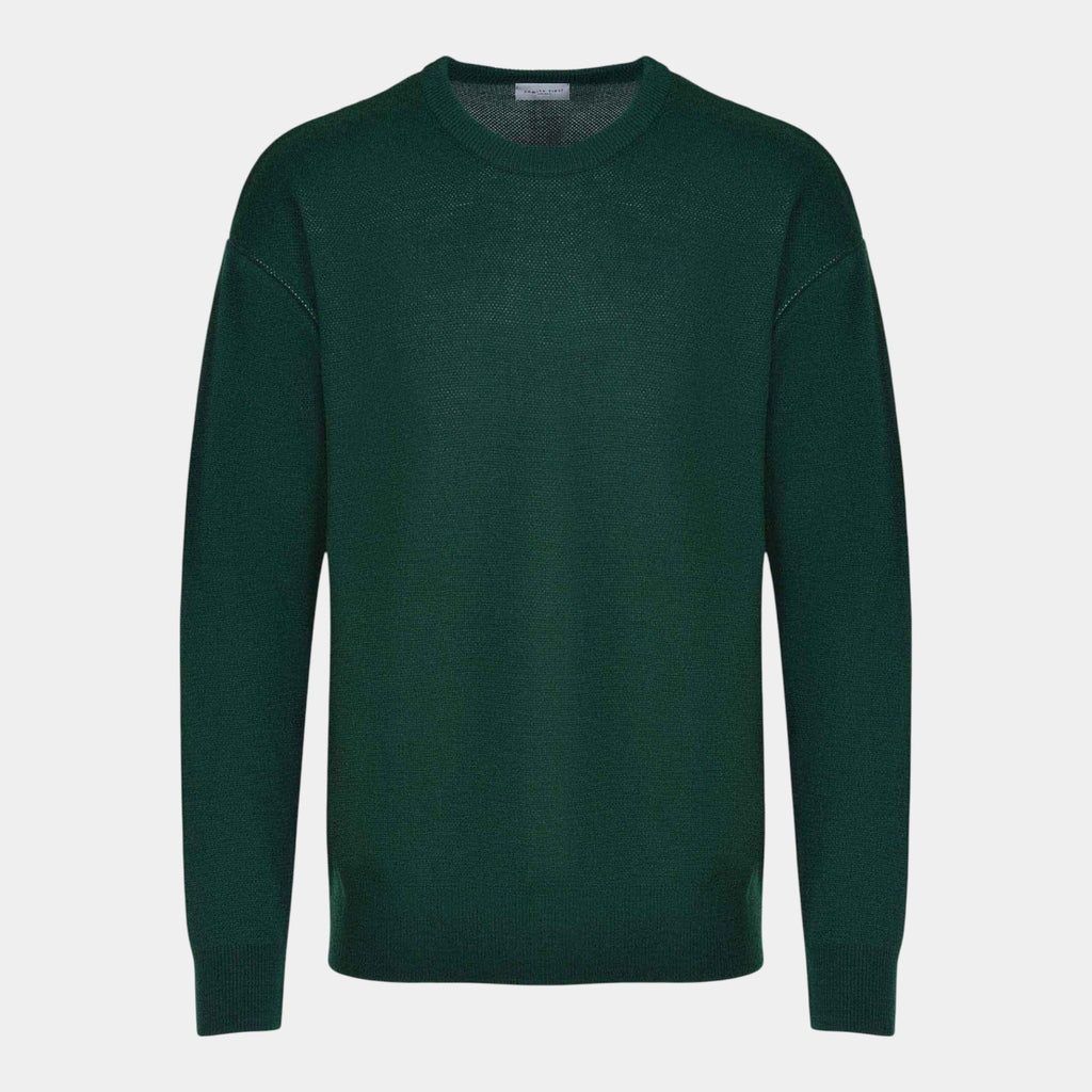 FAMILY FIRST - Family First Maglia in lana LFNF - Verde/1 - Hubert Humangoods