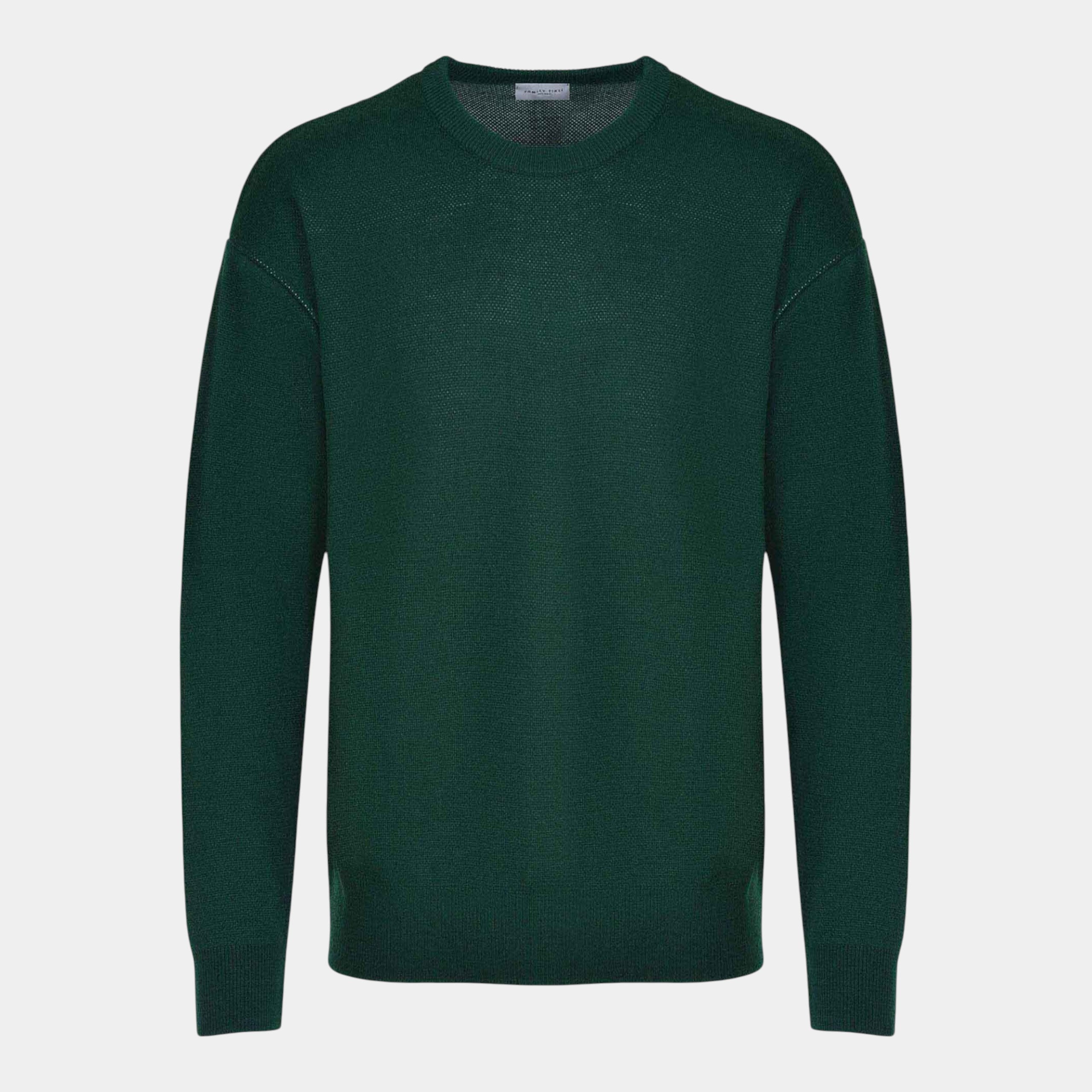 FAMILY FIRST - Family First Maglia in lana LFNF - Verde/1 - Hubert Humangoods