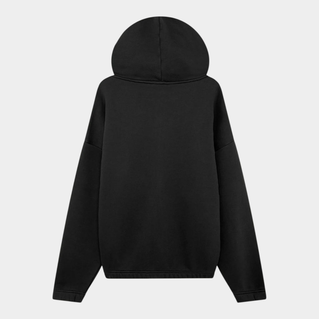 Autry Felpa con Zip Cappuccio e logo - Nero