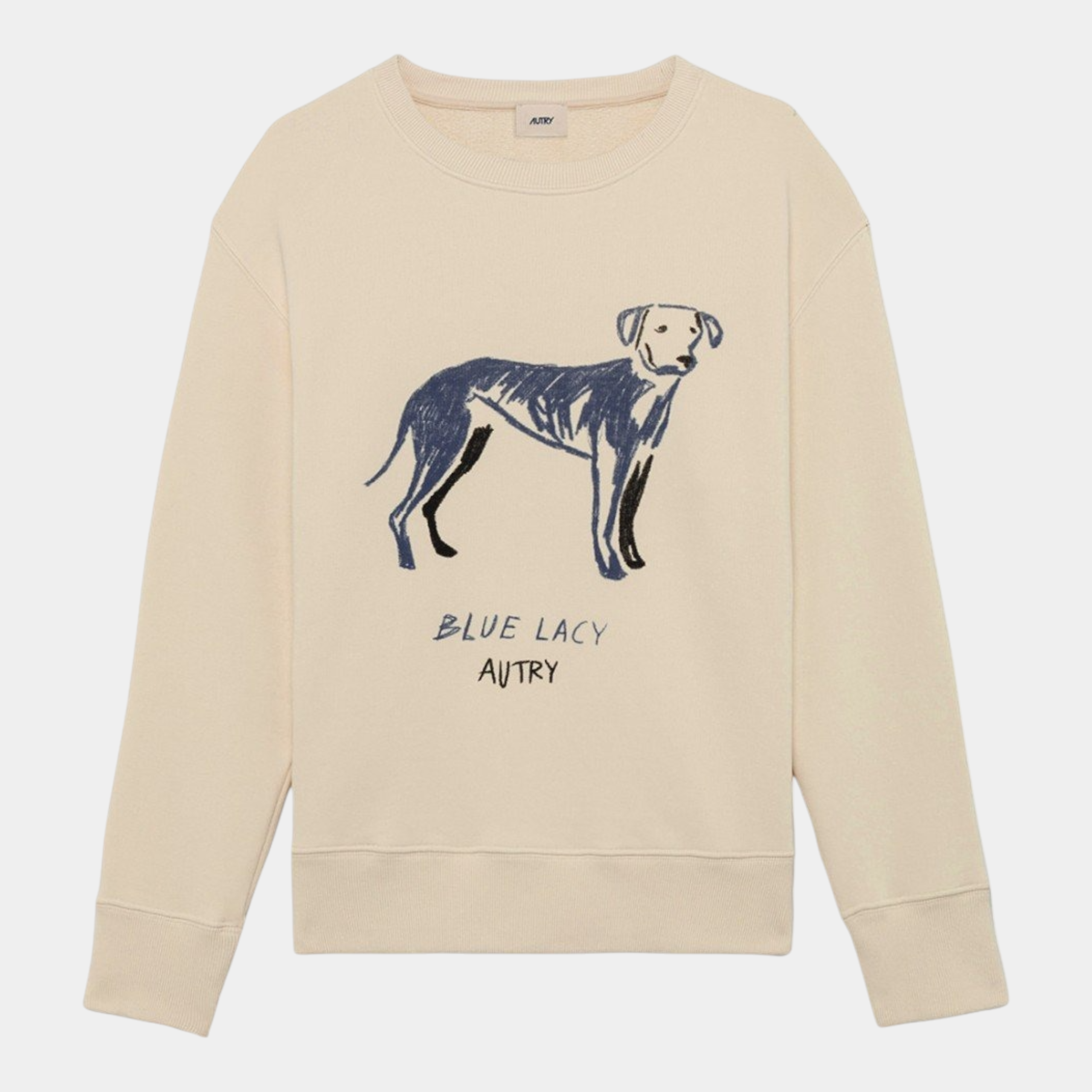 Autry Felpa Blue Lacey - Panna