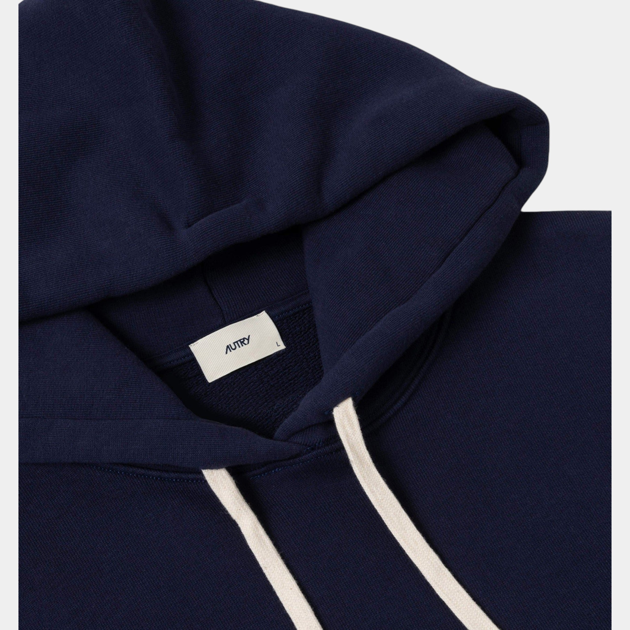 Autry Felpa con Cappuccio e logo - Blu