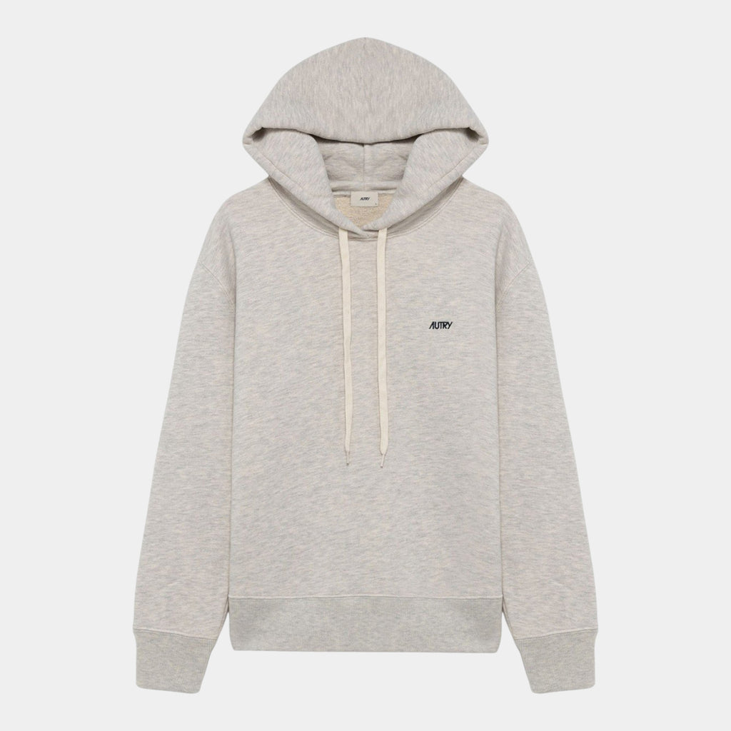 Autry Felpa con Cappuccio e logo - Grigio