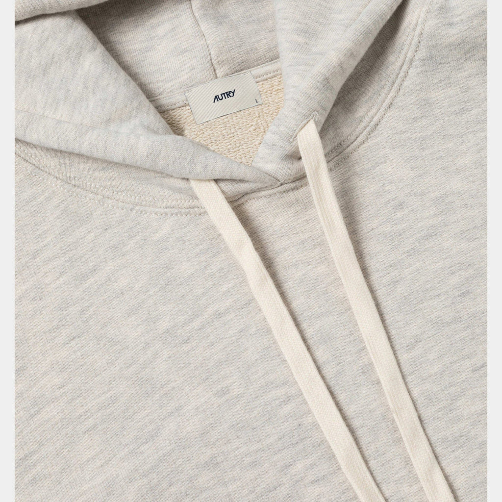 Autry Felpa con Cappuccio e logo - Grigio