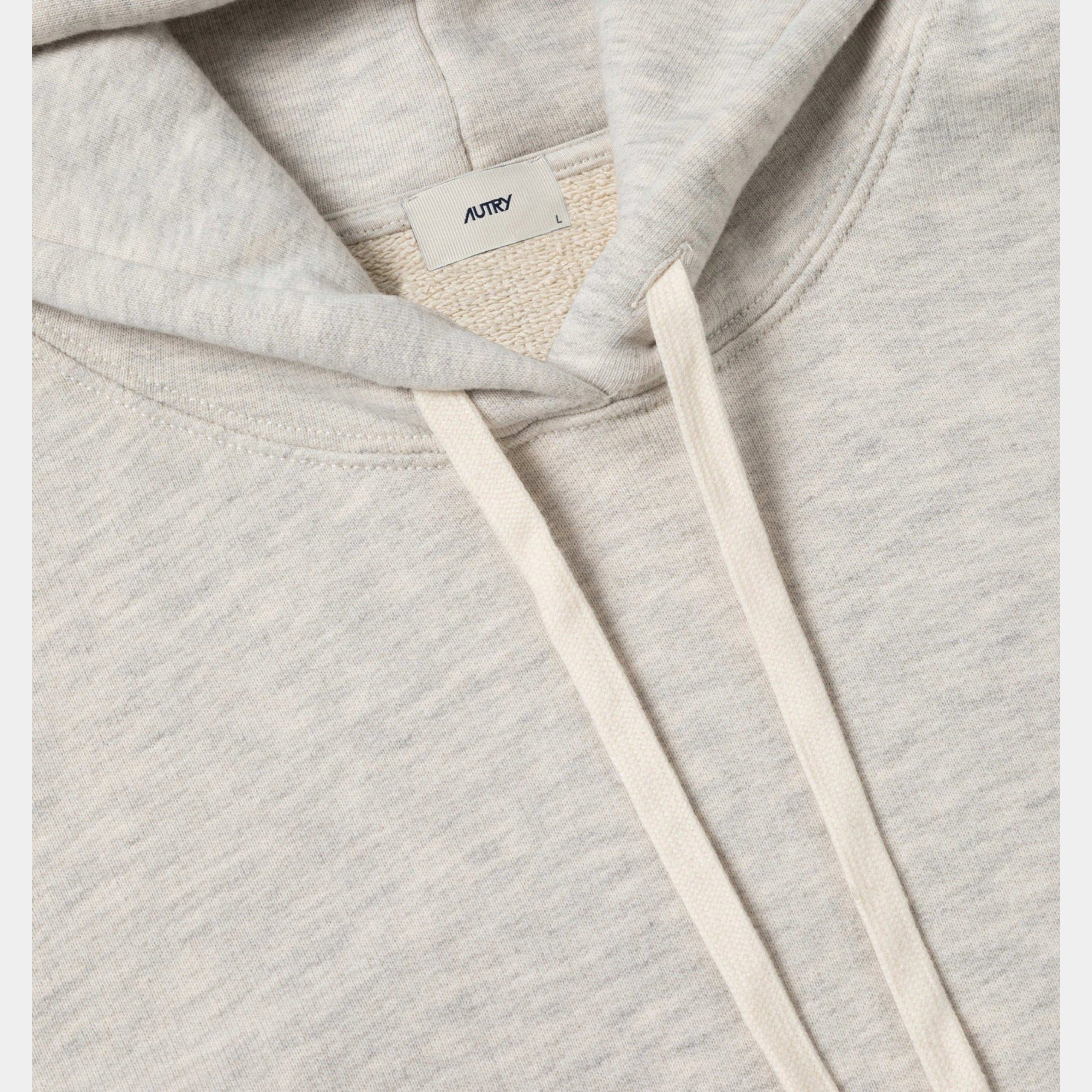 Autry Felpa con Cappuccio e logo - Grigio