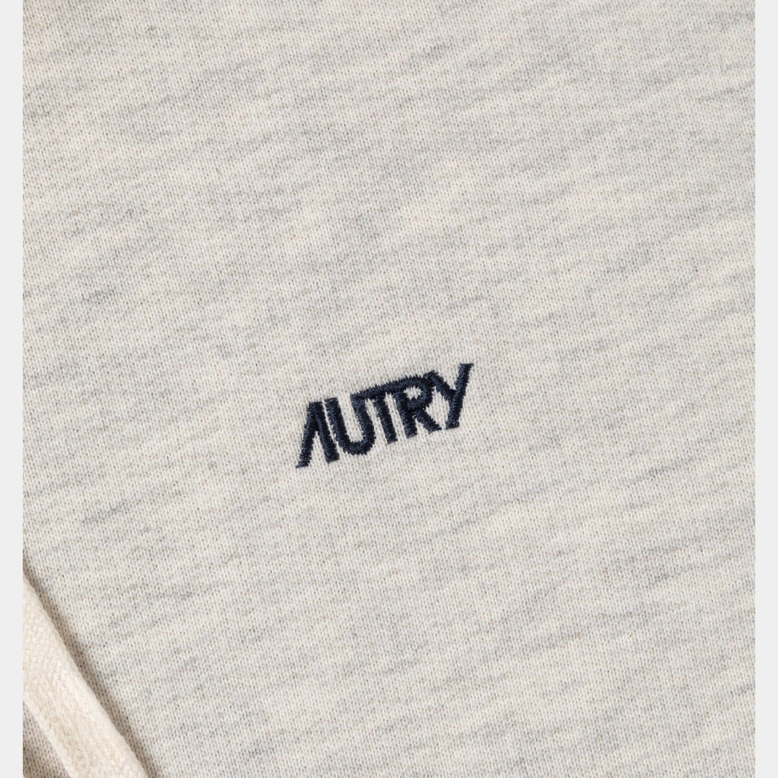 Autry Felpa con Cappuccio e logo - Grigio