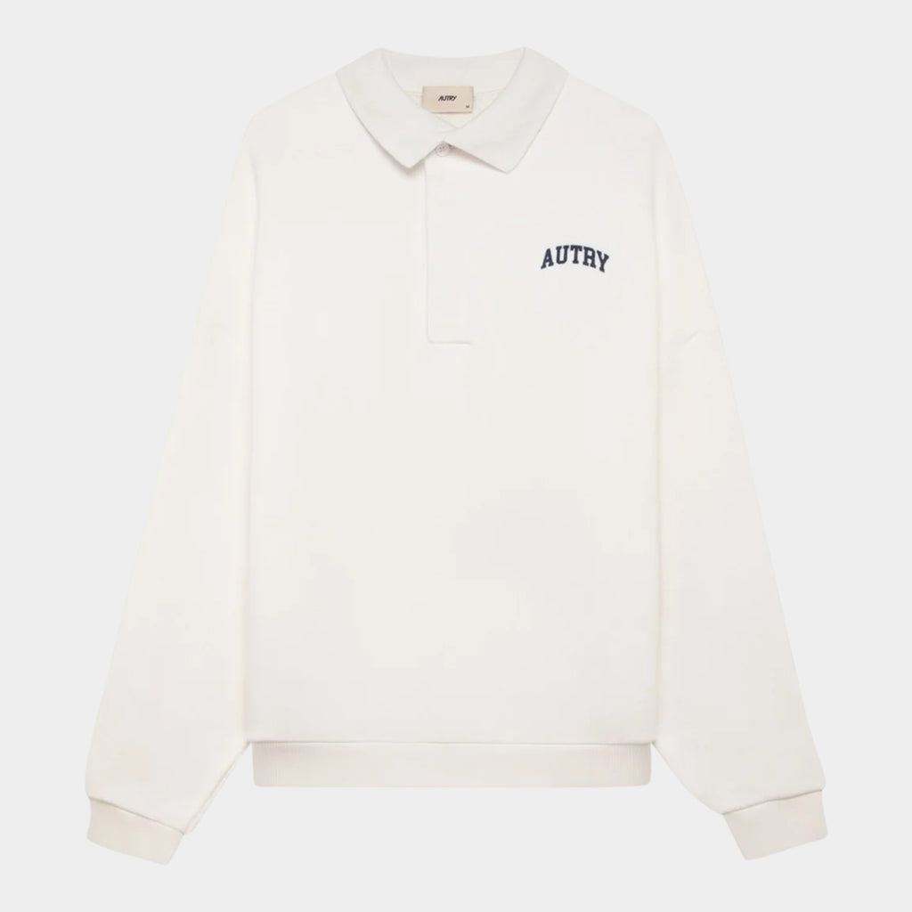 Autry Felpa polo con logo - Bianco