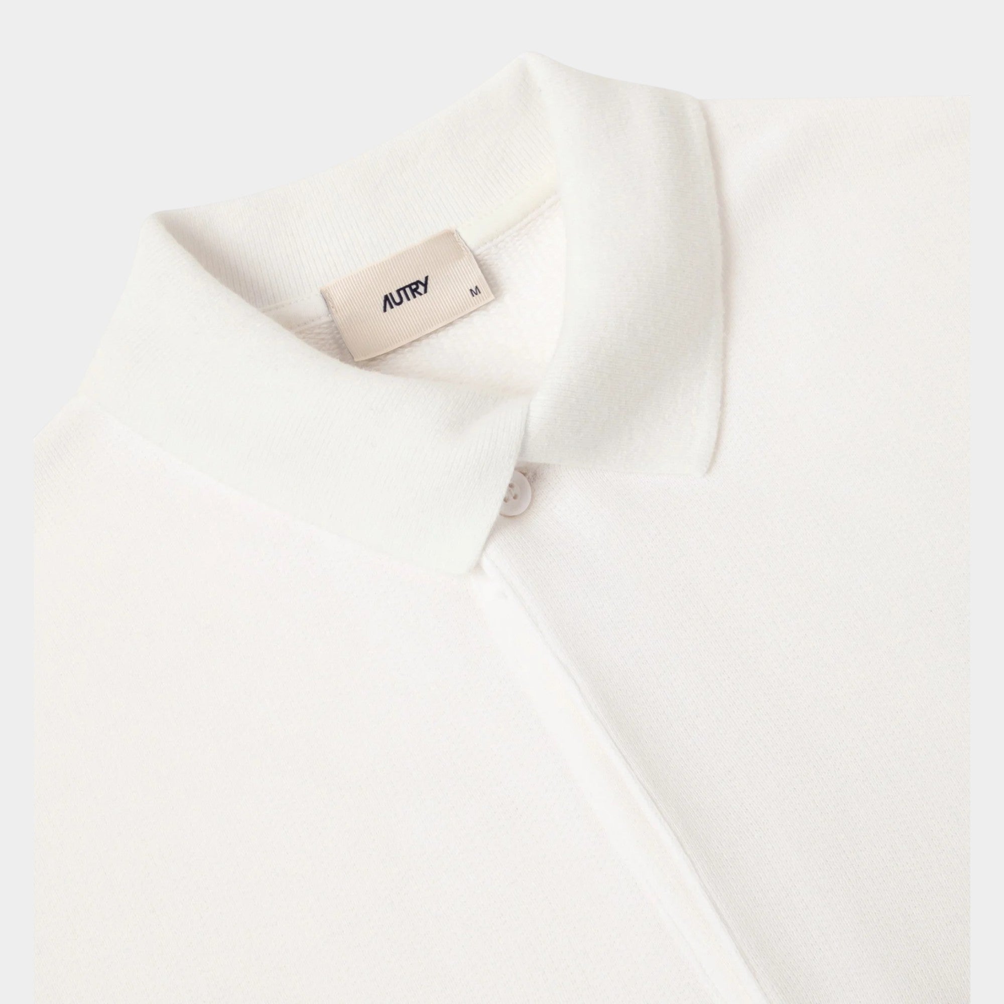 Autry Felpa polo con logo - Bianco