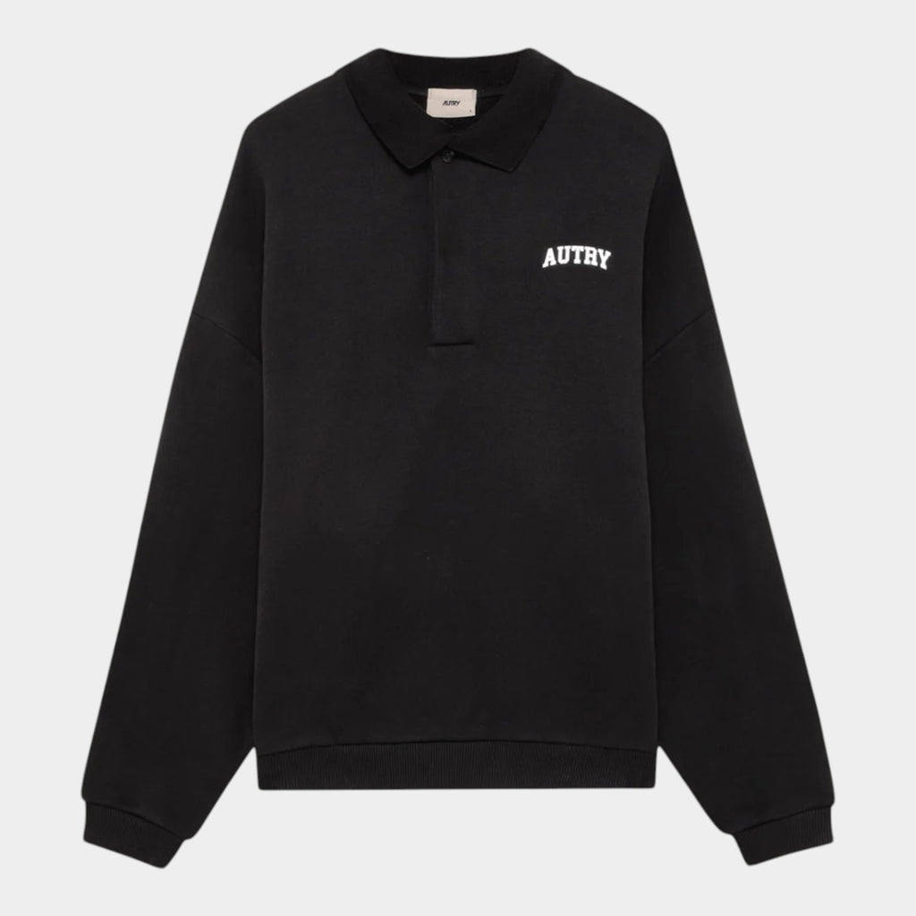 Autry Felpa polo con logo - Nero