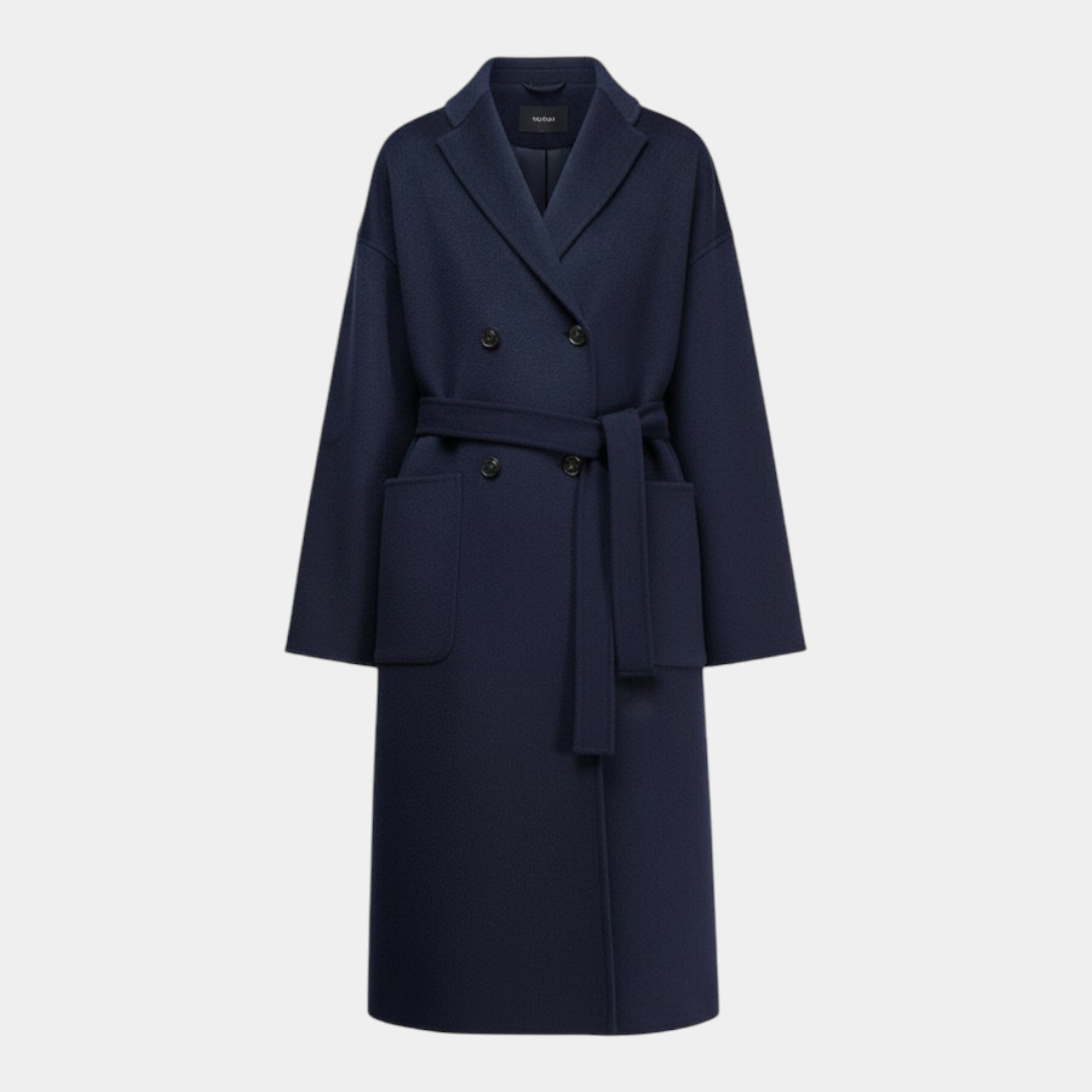 Semicouture Cappotto in panno doppiopetto - Blu