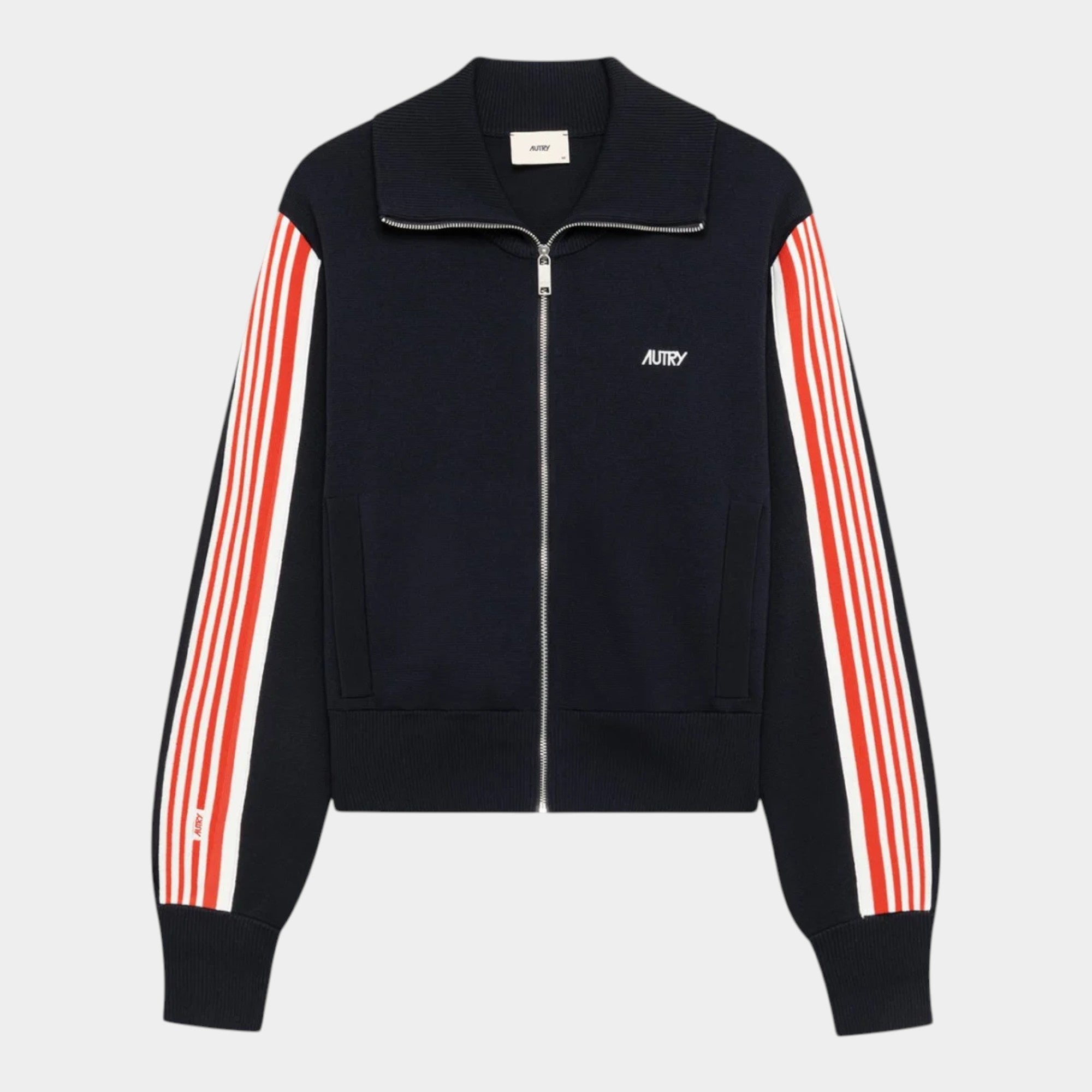 Autry Giacca a zip intera in maglia di viscosa - Blu