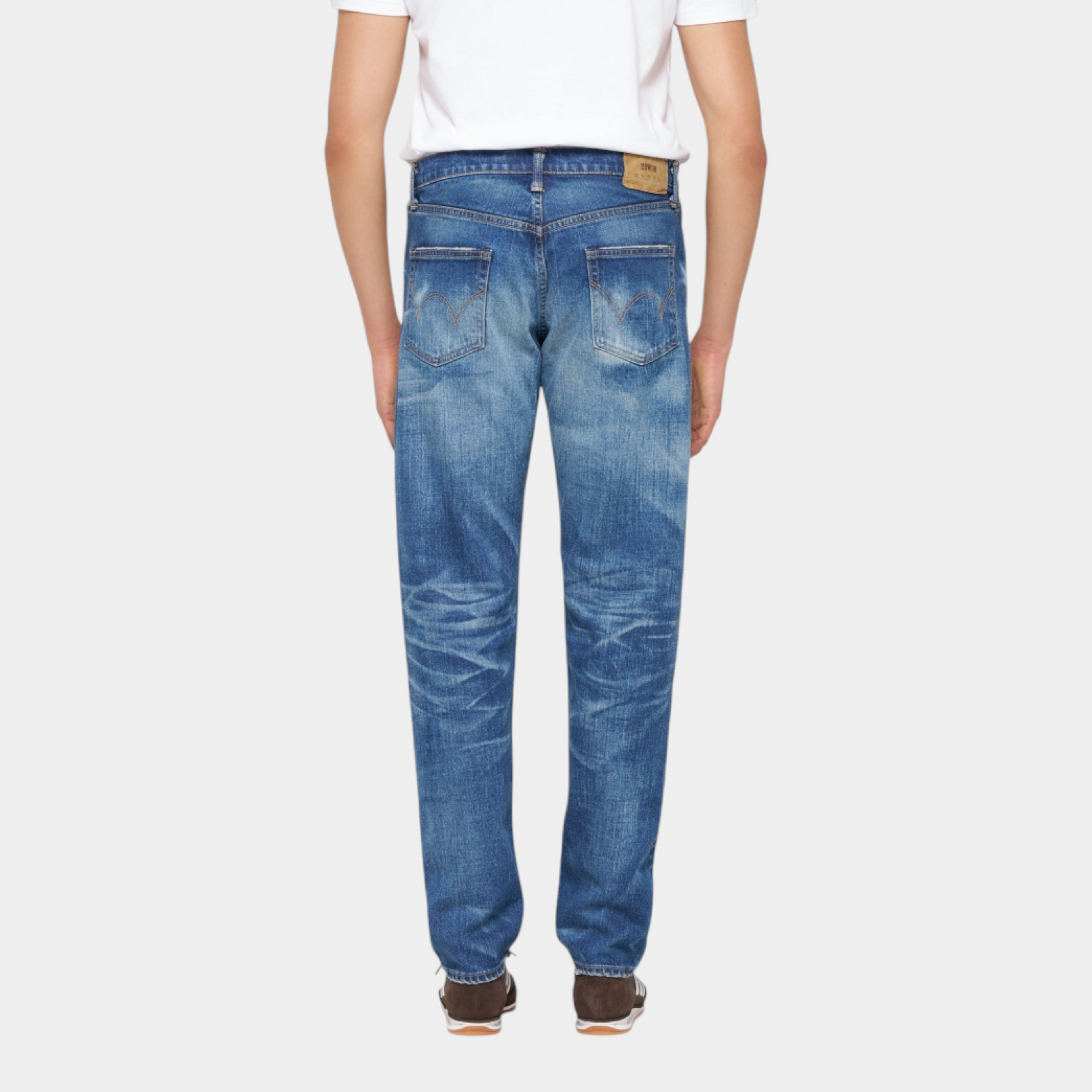 Edwin Jeans Regular Tapered - Blue mid dark used