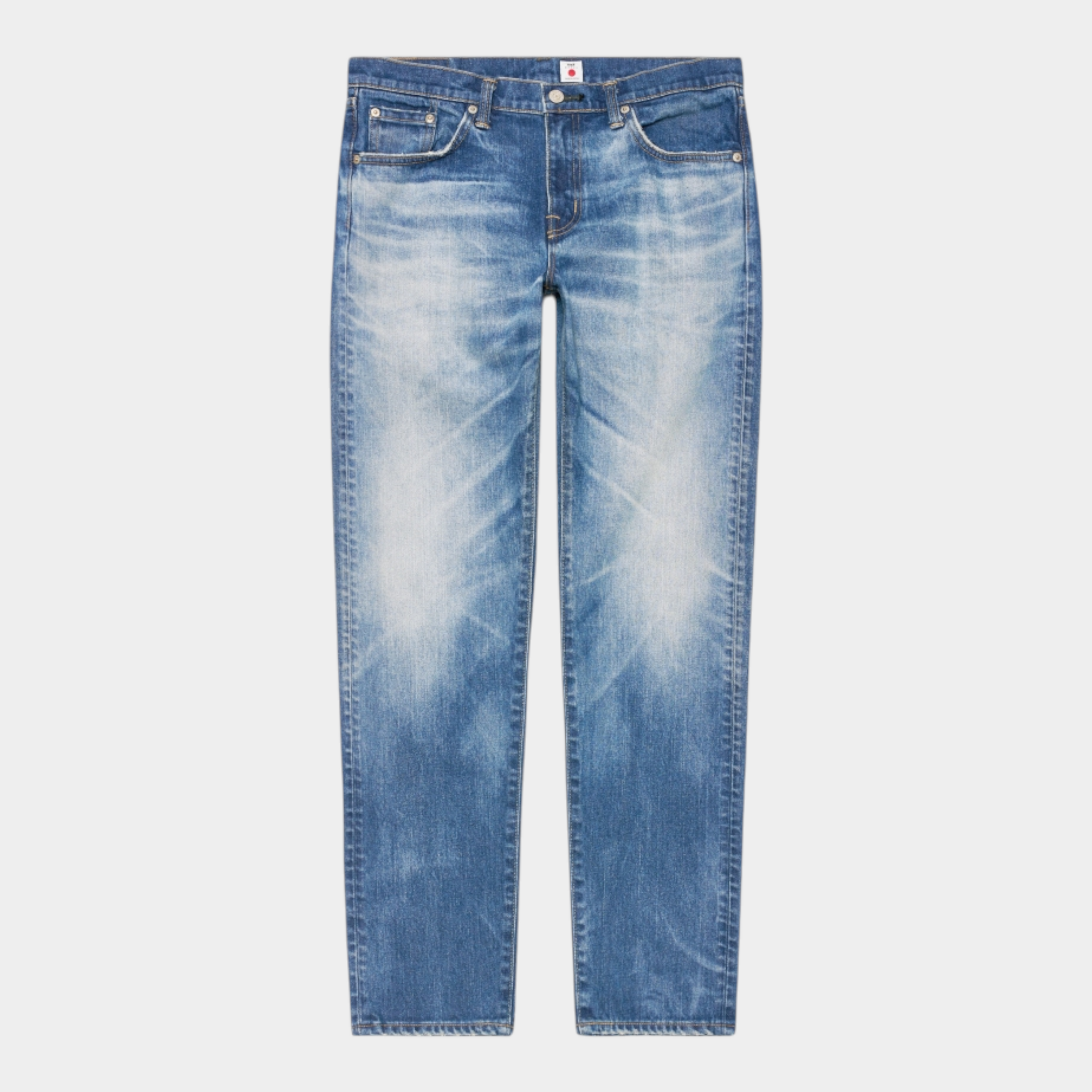 Edwin Jeans Regular Tapered - Blue mid dark used